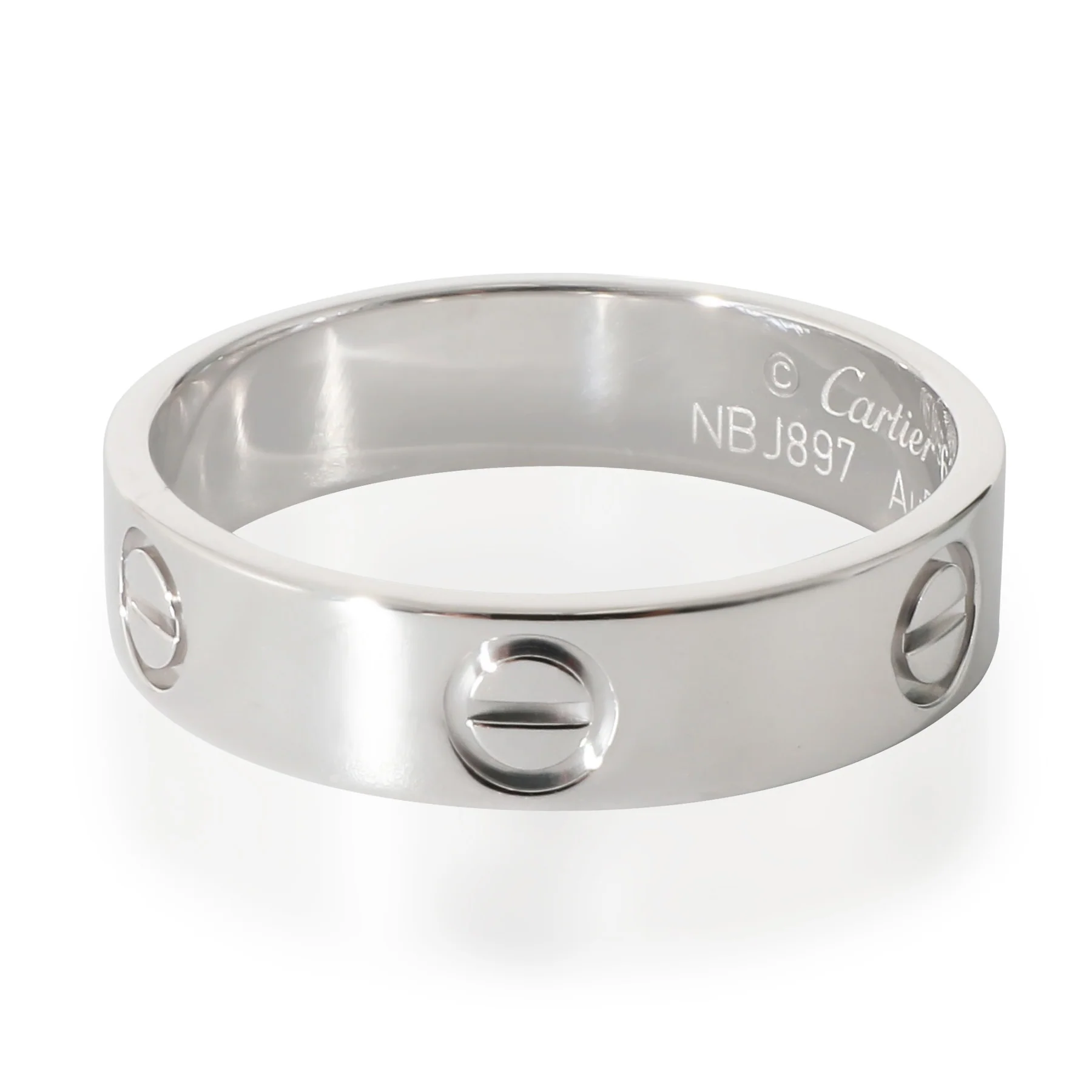 Cartier Love Ring in 18K 18 Karat White Gold - Image 2