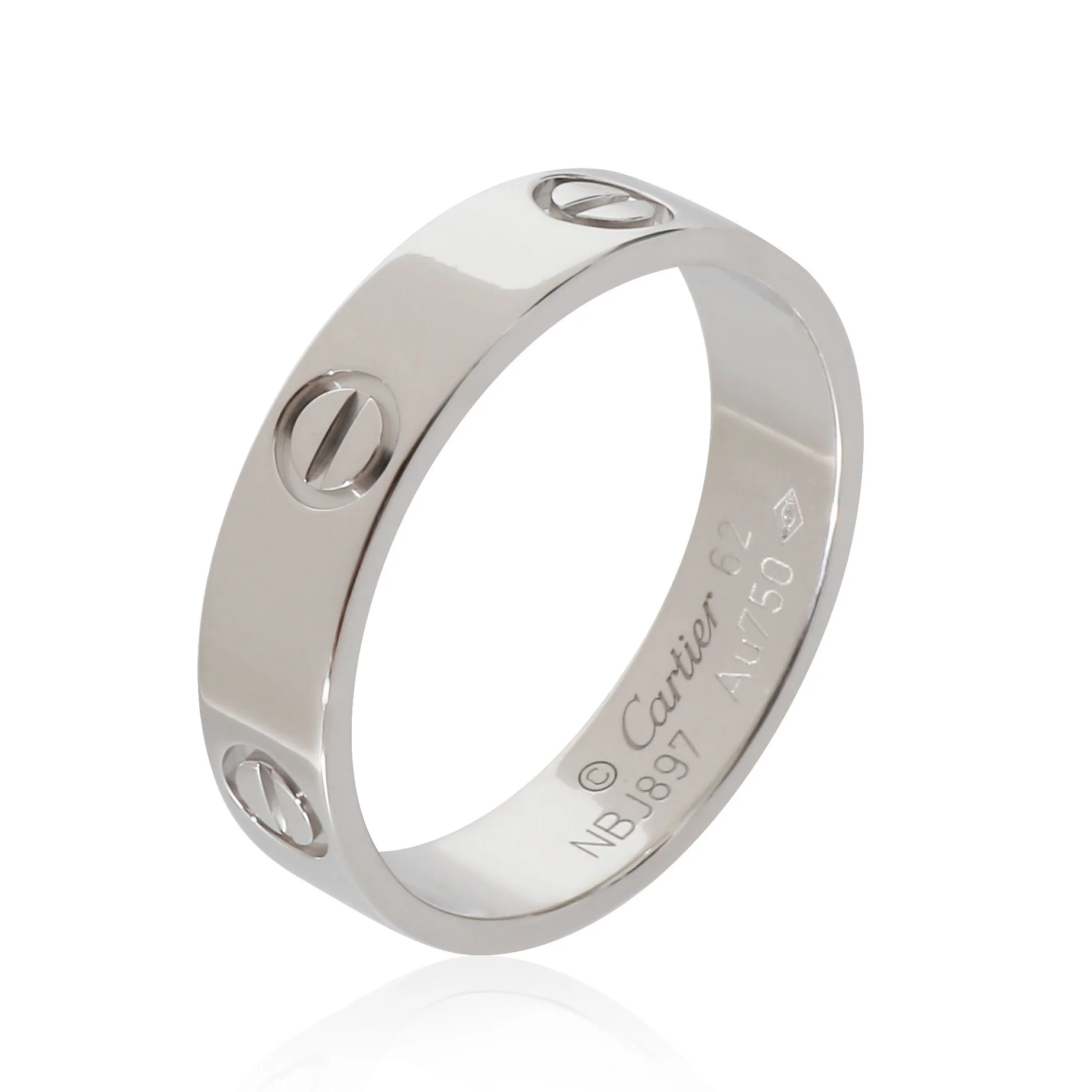 Cartier Love Ring in 18K 18 Karat White Gold - Image 3