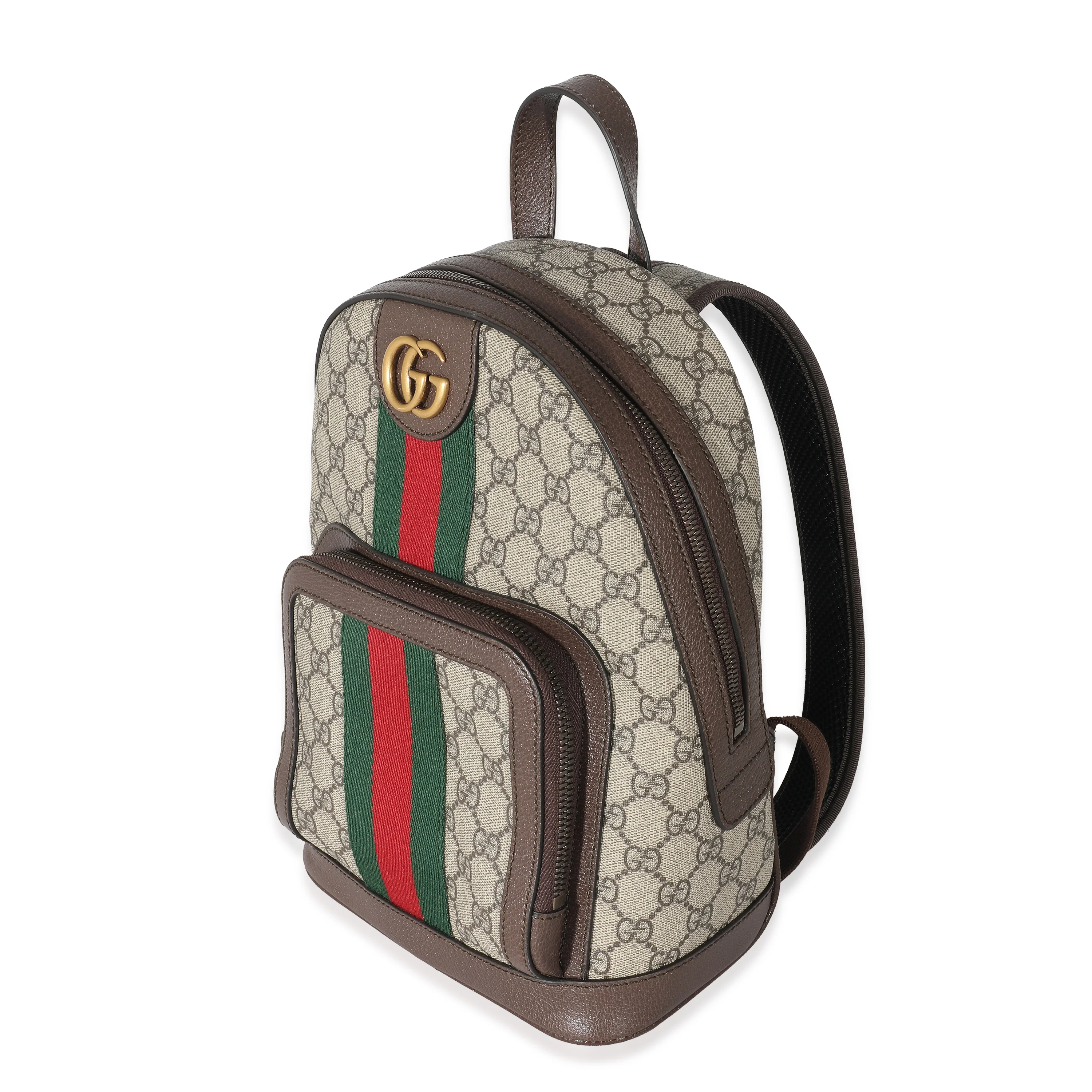 Gucci Beige GG Supreme Small Ophidia Backpack - Image 2