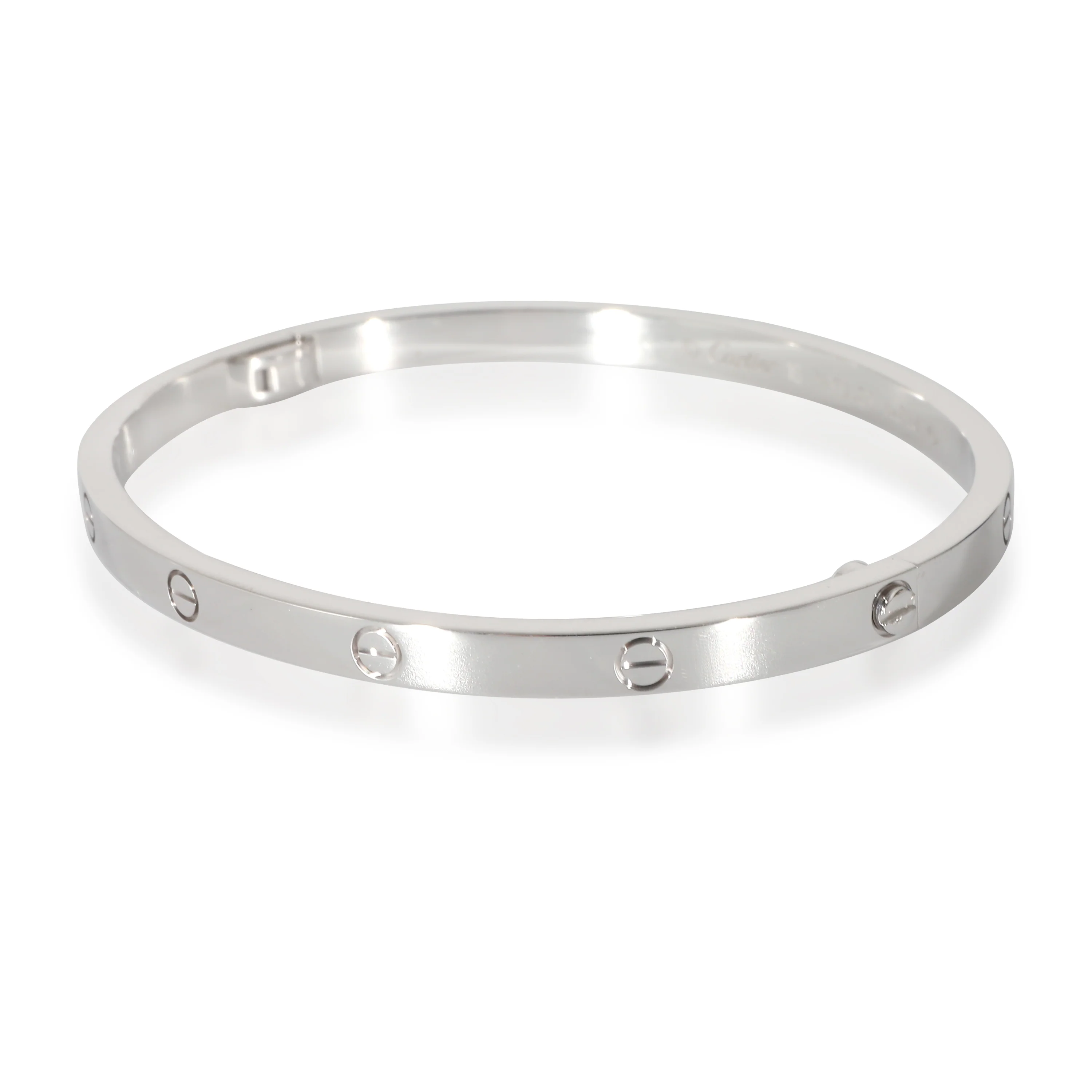 Cartier Love Bracelet, Small Model (White Gold) - Image 2