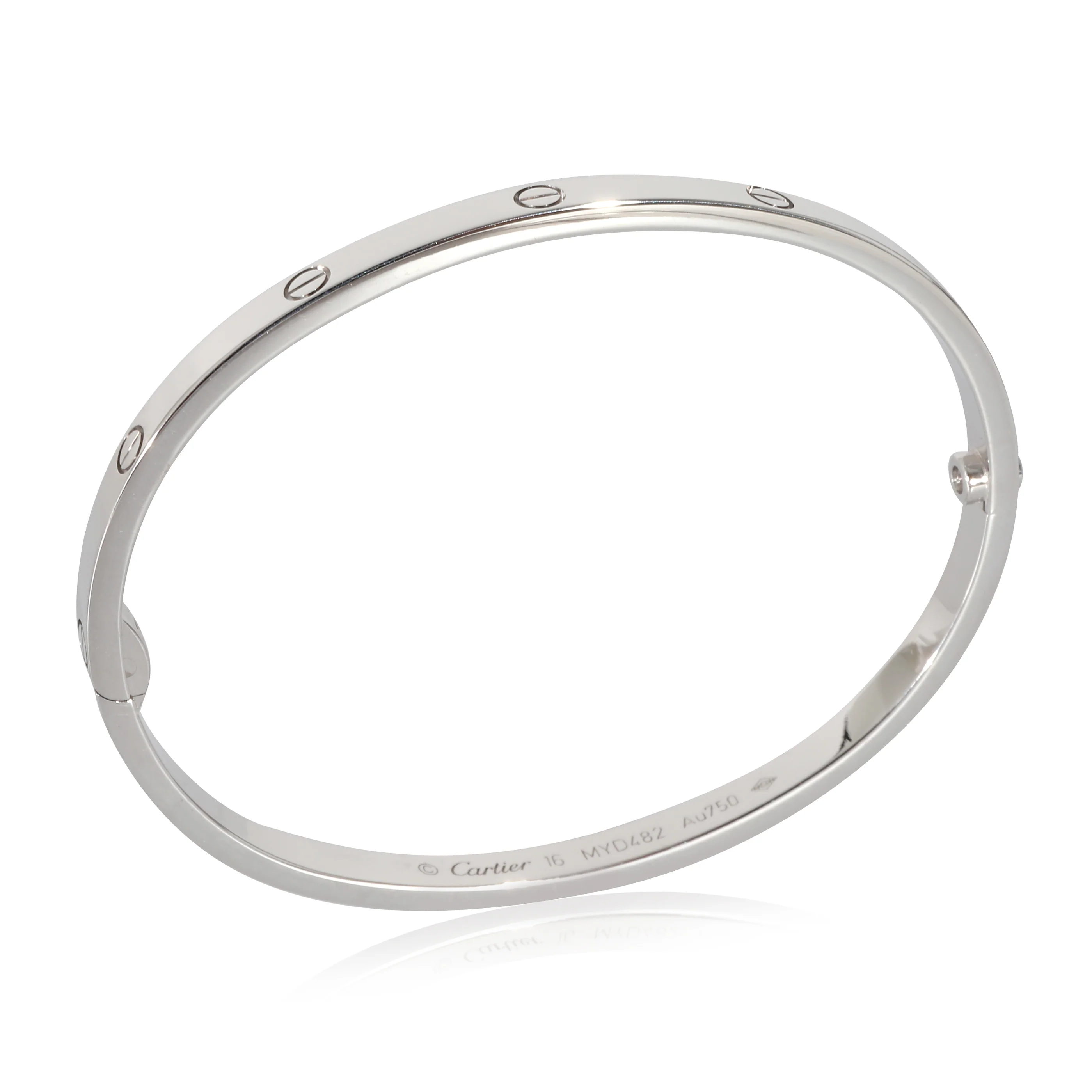 Cartier Love Bracelet, Small Model (White Gold) - Image 5