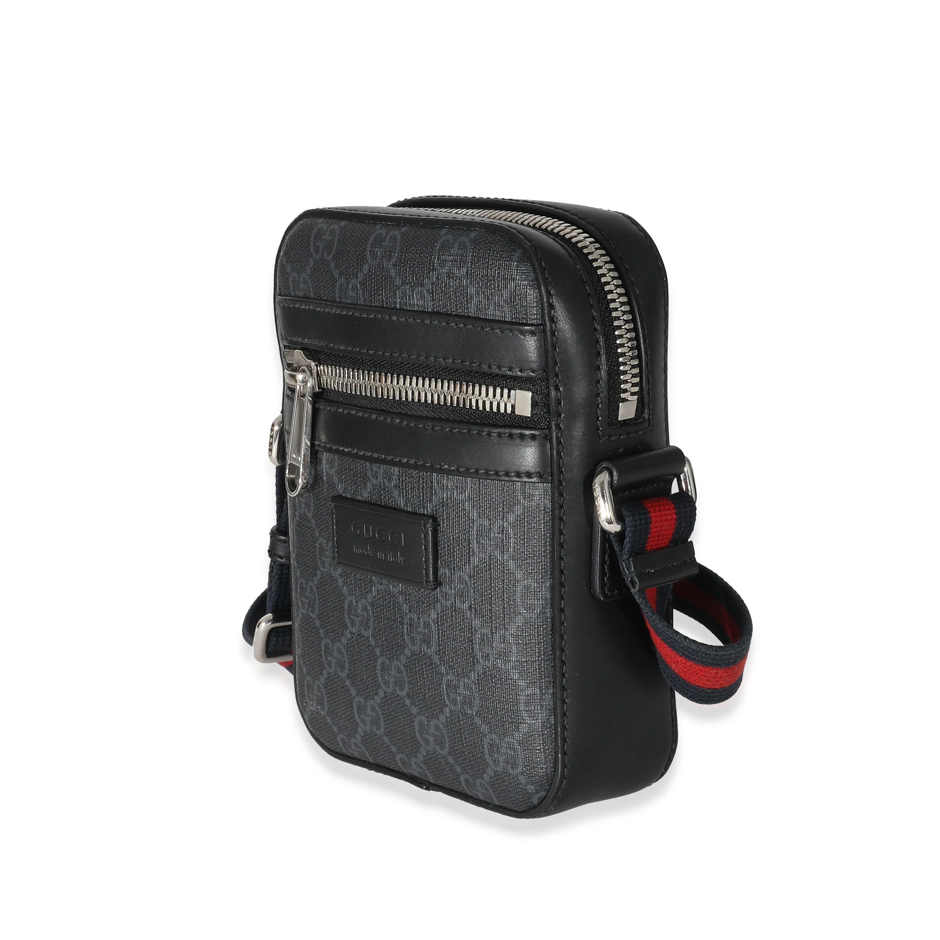 Gucci Black GG Supreme Canvas Messenger - Image 2