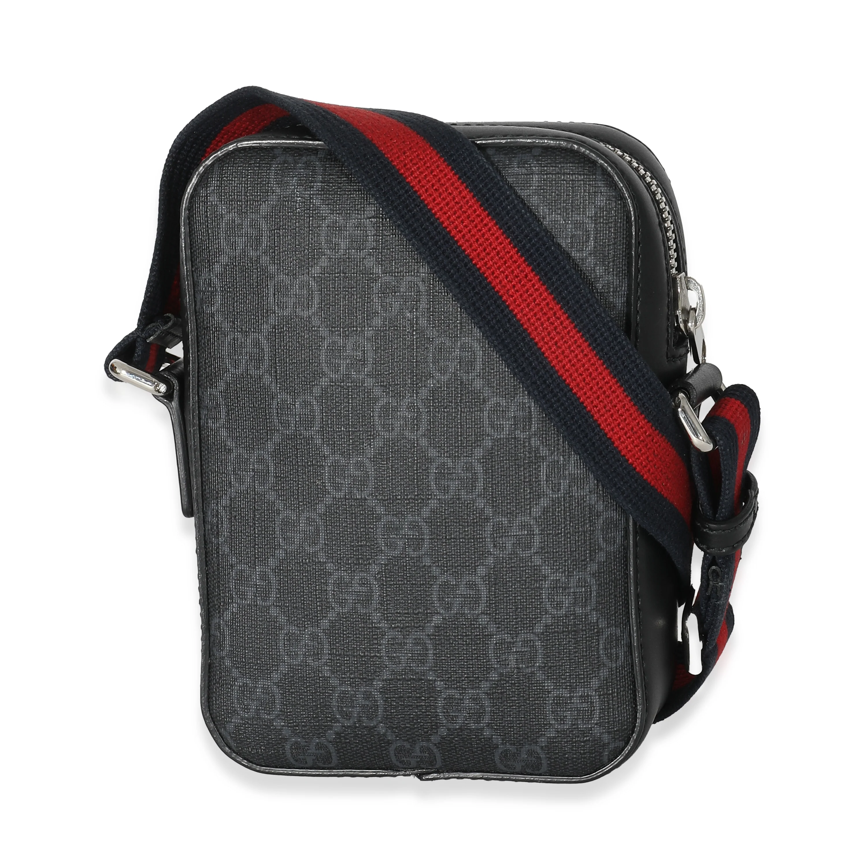 Gucci Black GG Supreme Canvas Messenger - Image 3