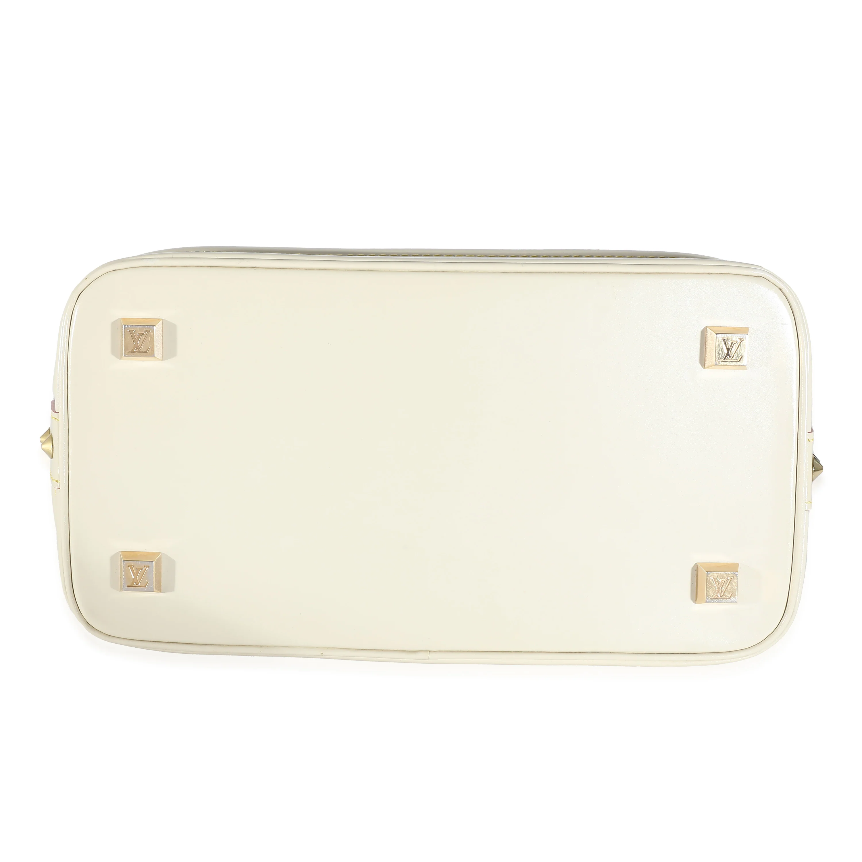 Louis Vuitton White Leather Suhali Lockit PM - Image 3