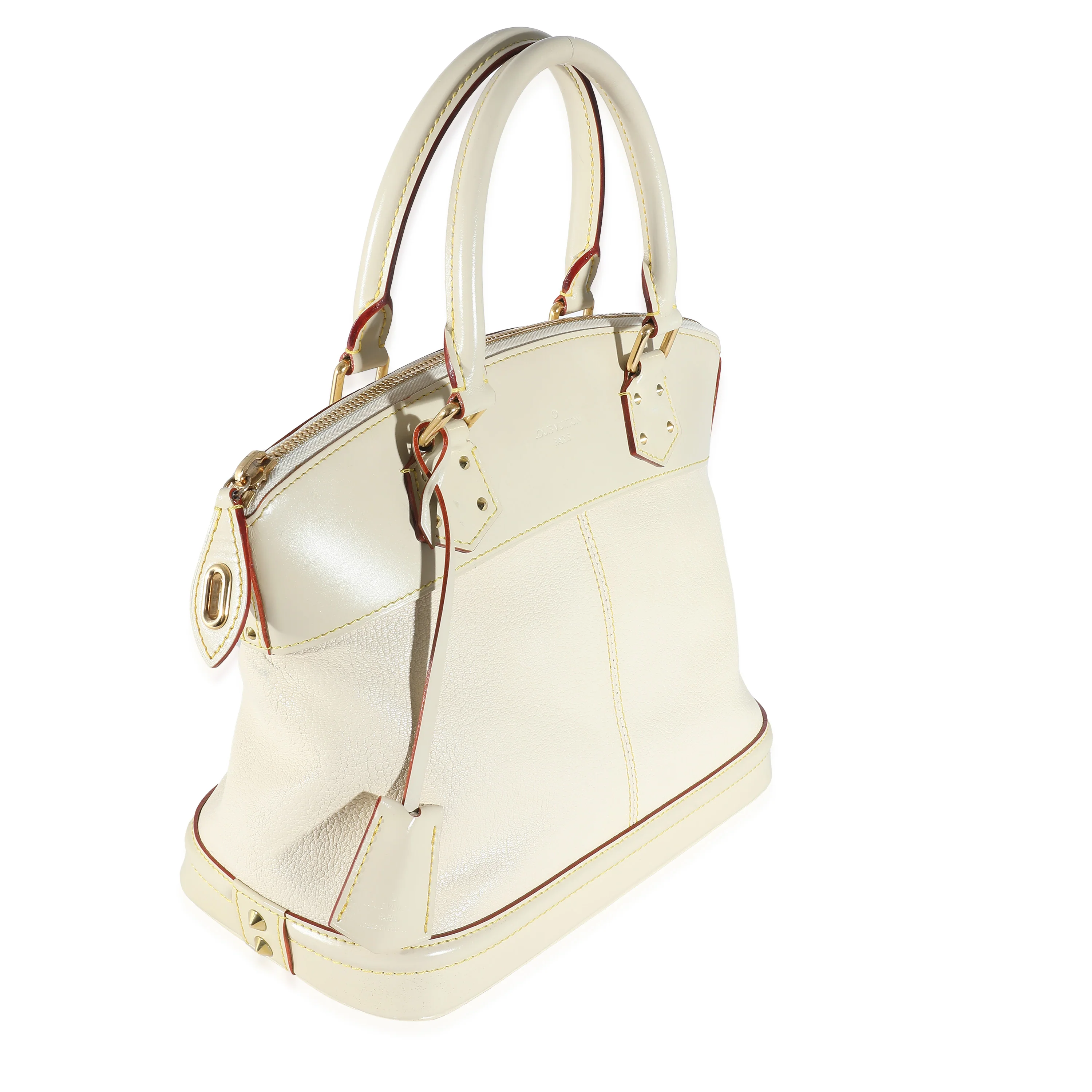 Louis Vuitton White Leather Suhali Lockit PM - Image 5