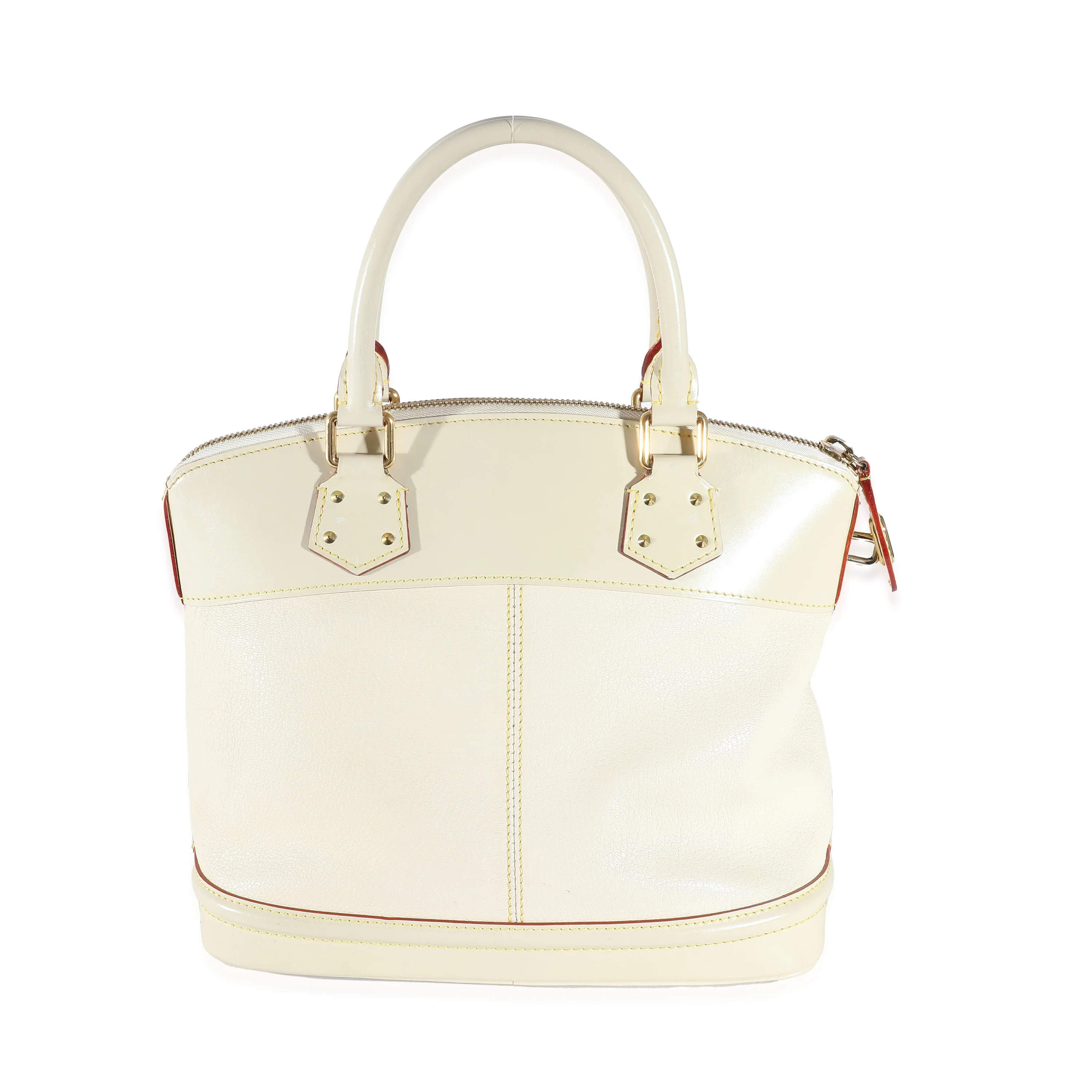 Louis Vuitton White Leather Suhali Lockit PM - Image 6