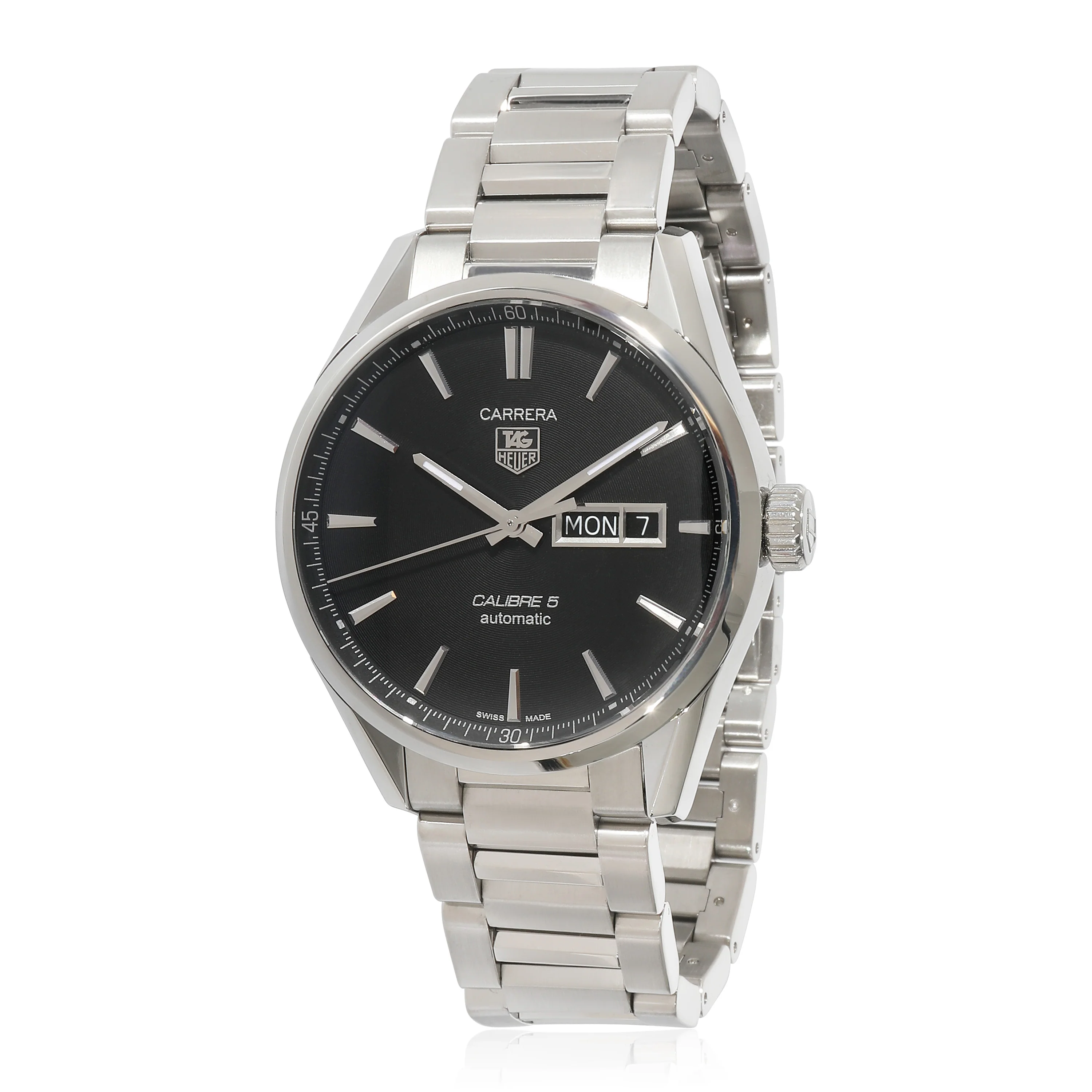 Tag Heuer Carrera Calibre 5 WAR201A.BA0723 Mens Watch in Stainless Steel