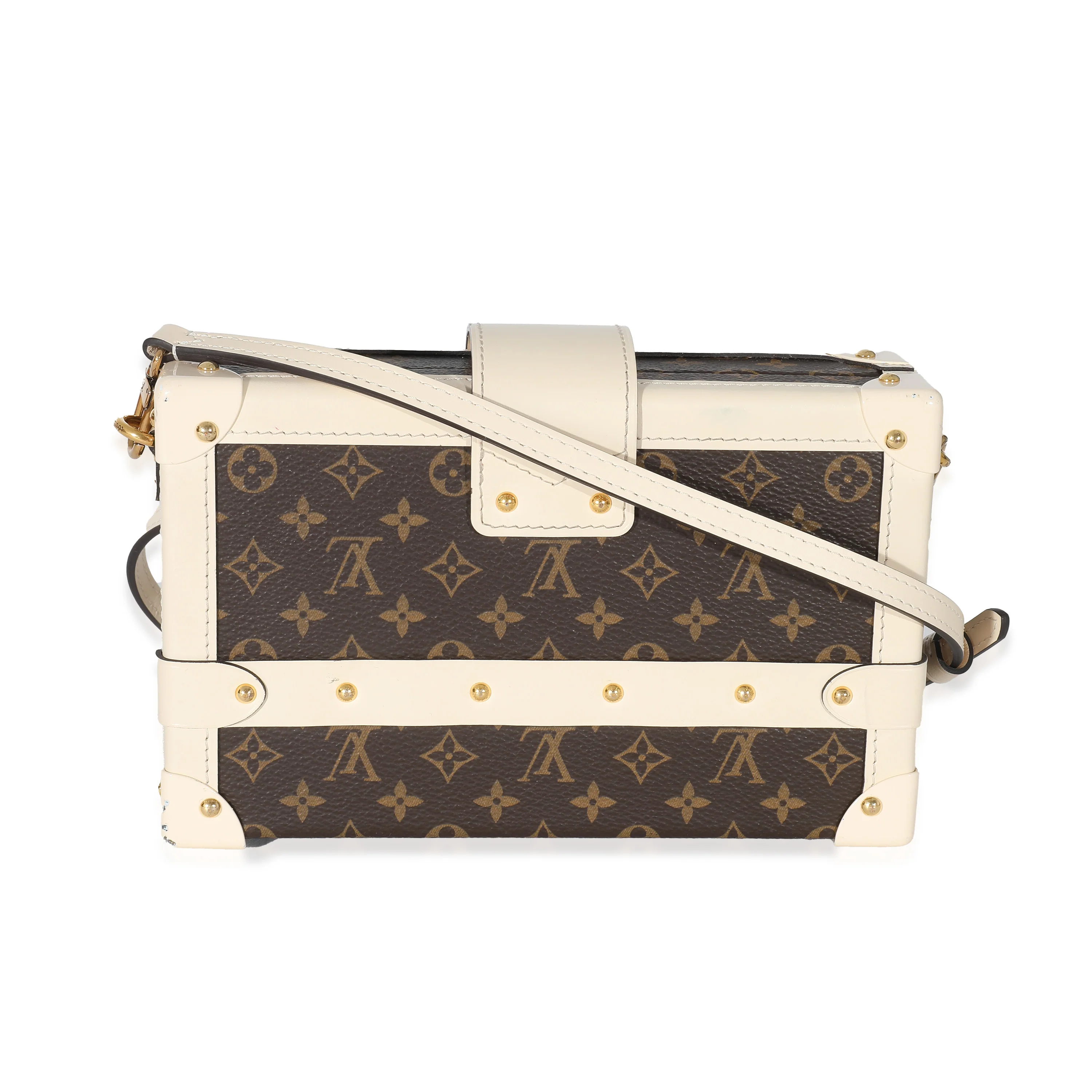 Louis Vuitton Creme Monogram Canvas Petite Malle - Image 3