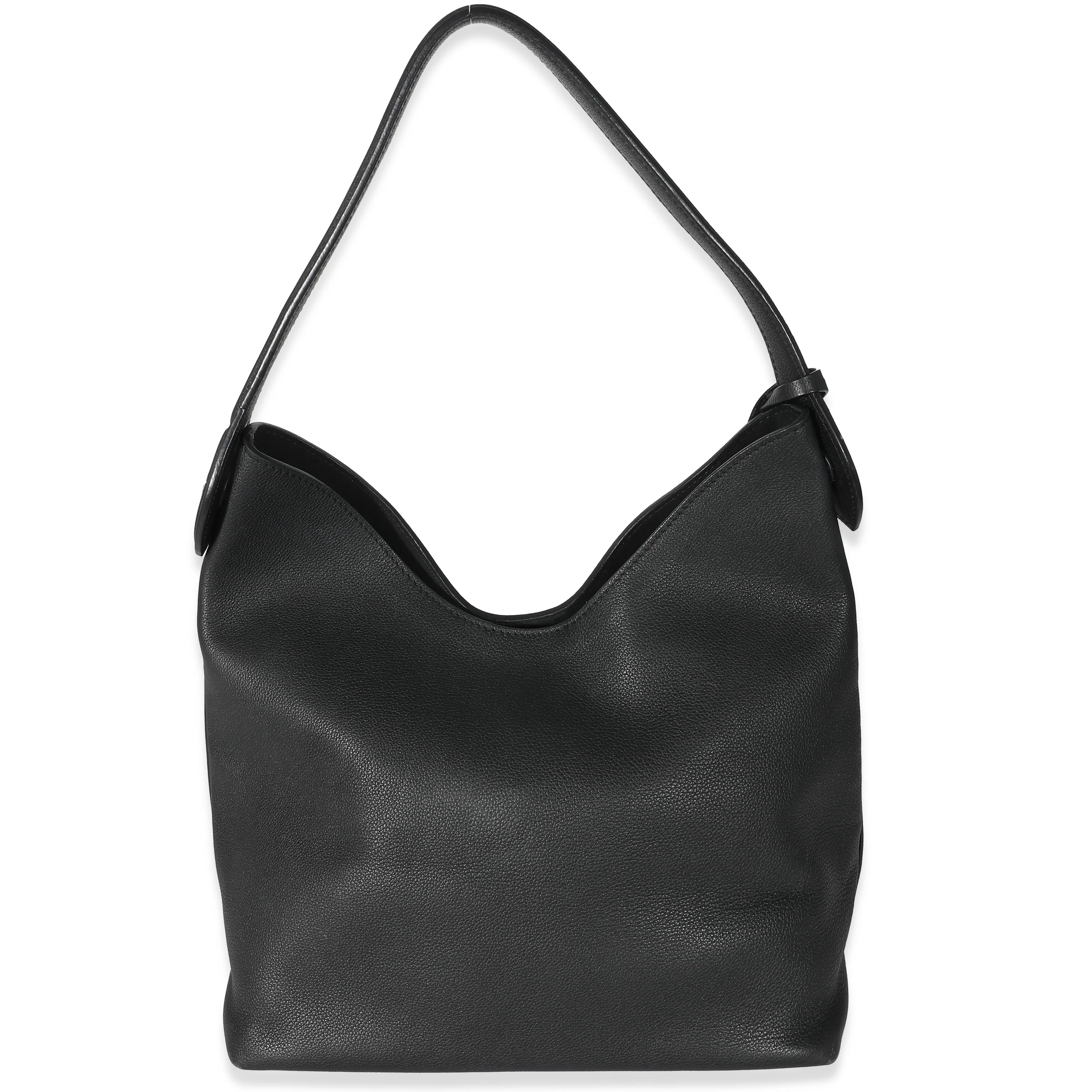 Black Calfskin Lockme Hobo - Image 3