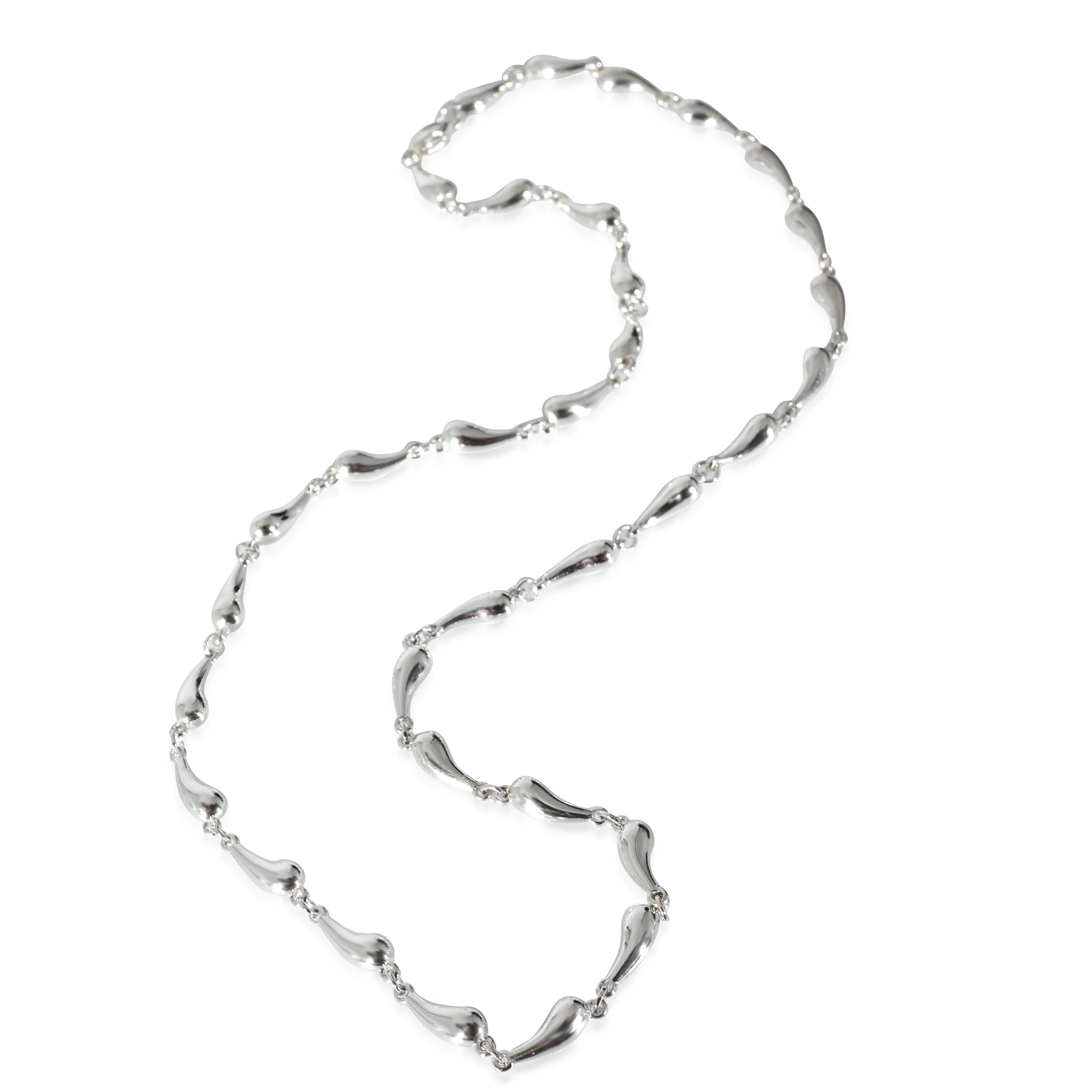 Tiffany & Co. Elsa Peretti Continuous Teardrop Necklace in Sterling Silver - Image 2