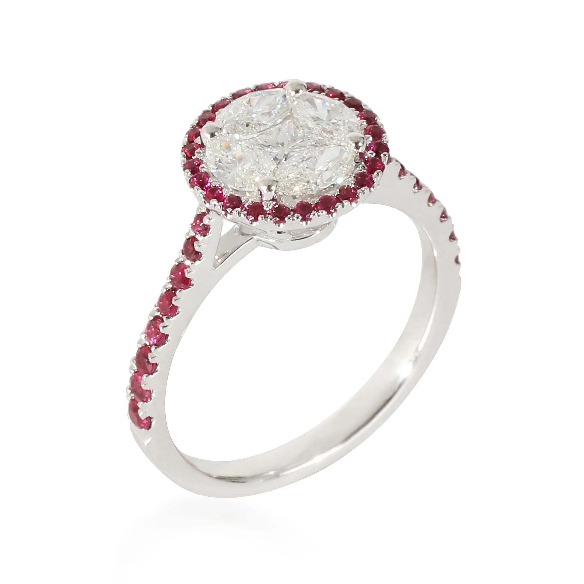myGemma Diamond Ring in 18 Karat White Gold F-G VS 0.75 CTW - Image 5