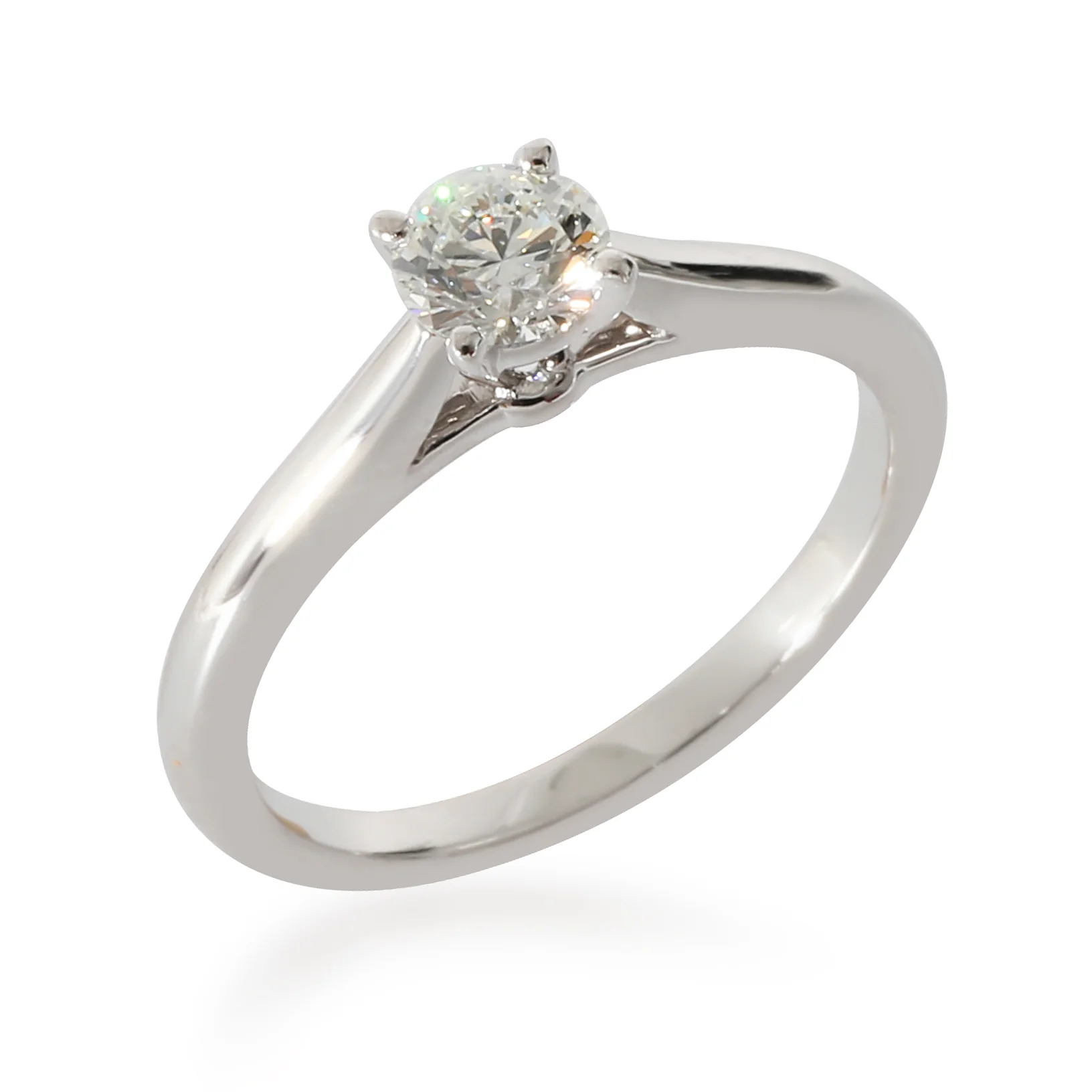 Cartier 1895 Engagement Ring in Platinum G VS1 0.41 CTW - Image 4