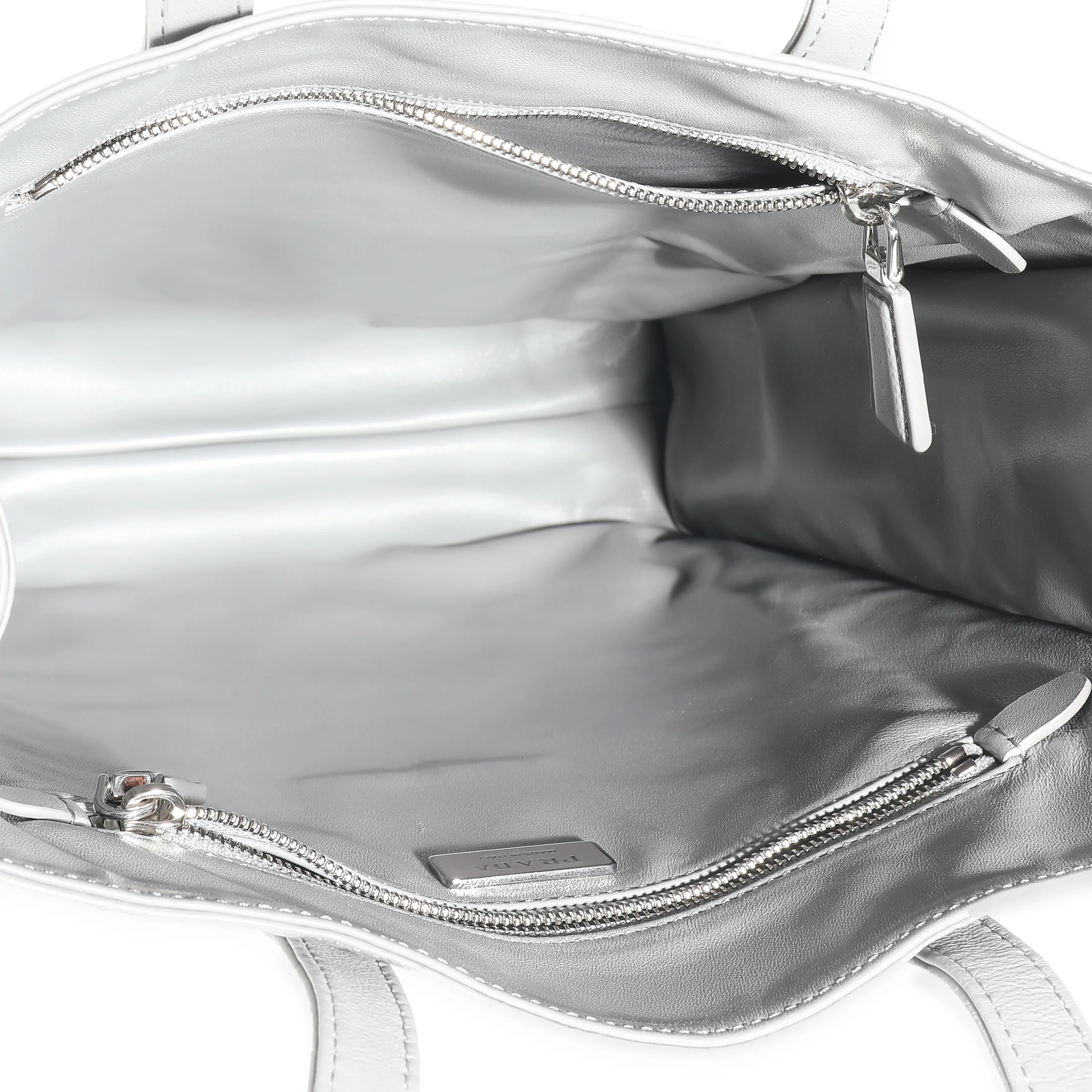 Slate Grey Small Antique Nappa Tote - Image 4