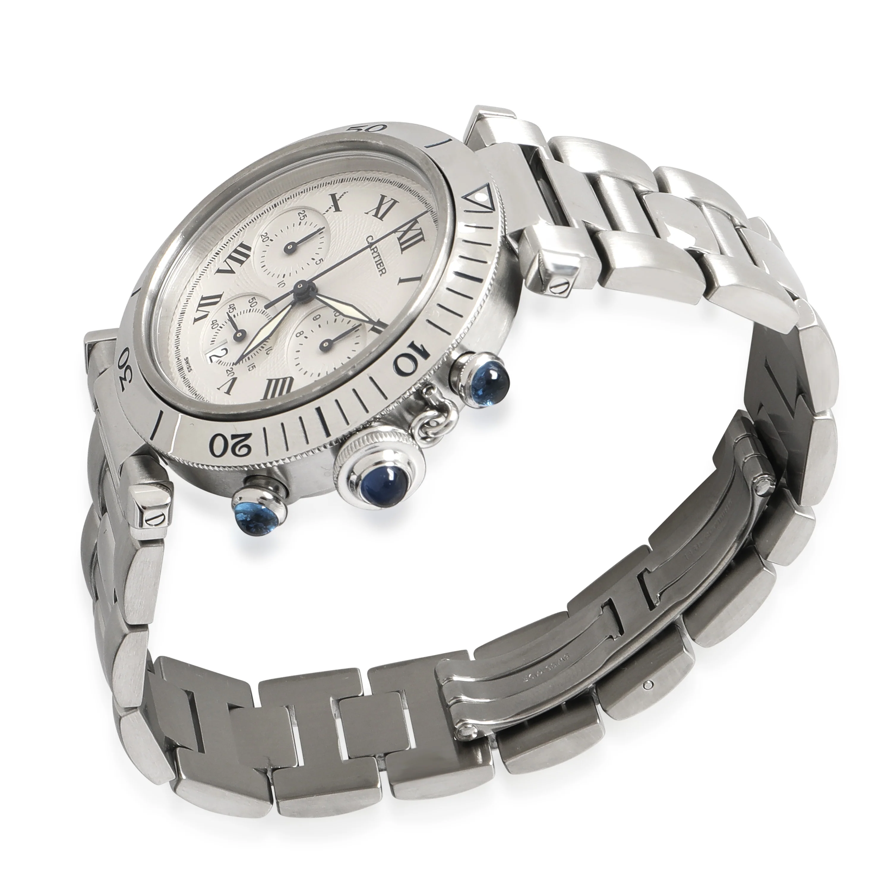 Pasha de Cartier 1050 Mens Watch in Stainless Steel - Image 3