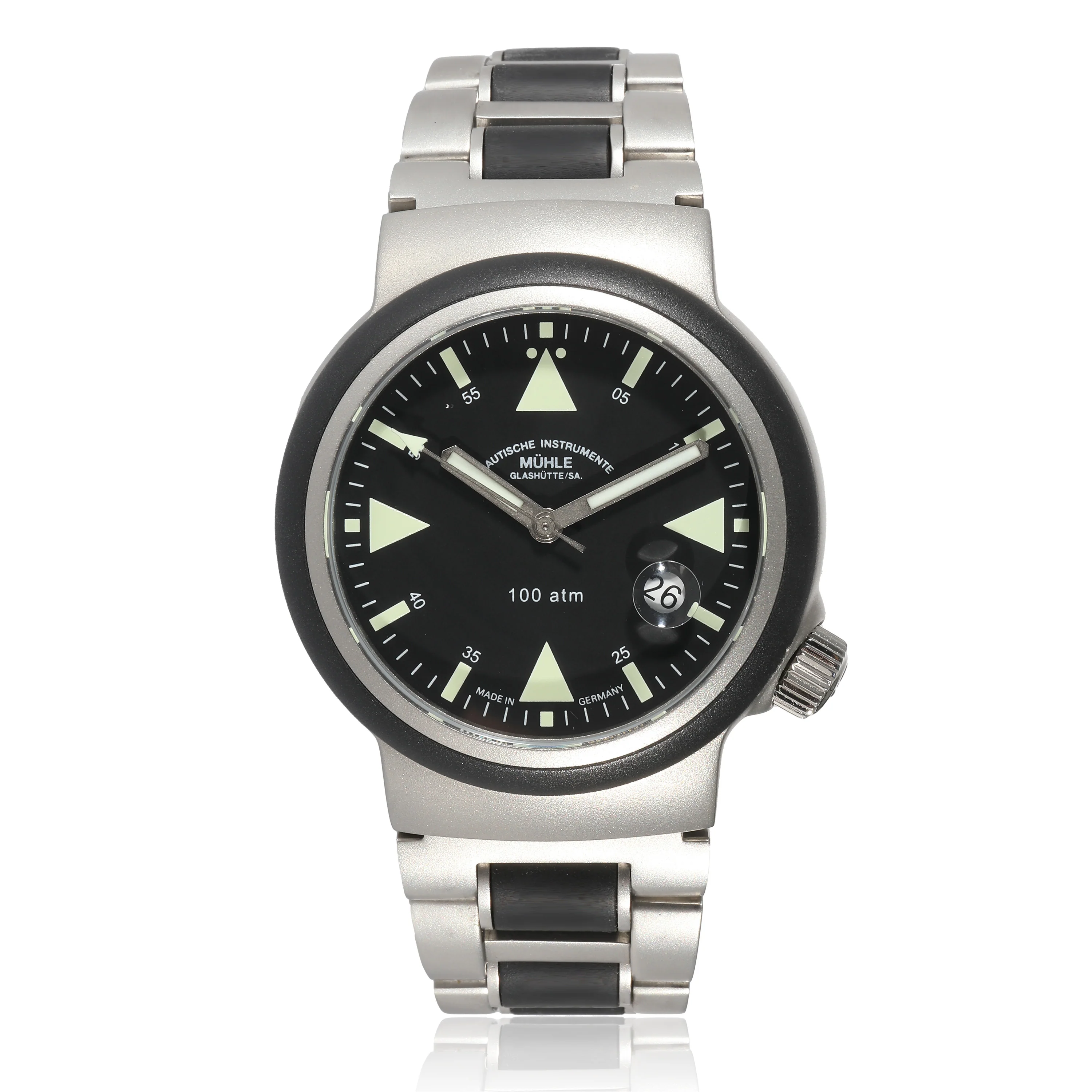 Muhle Glashutte Resue Timer M1-41-03-MB Mens Watch in  Stainless Steel/Rubber