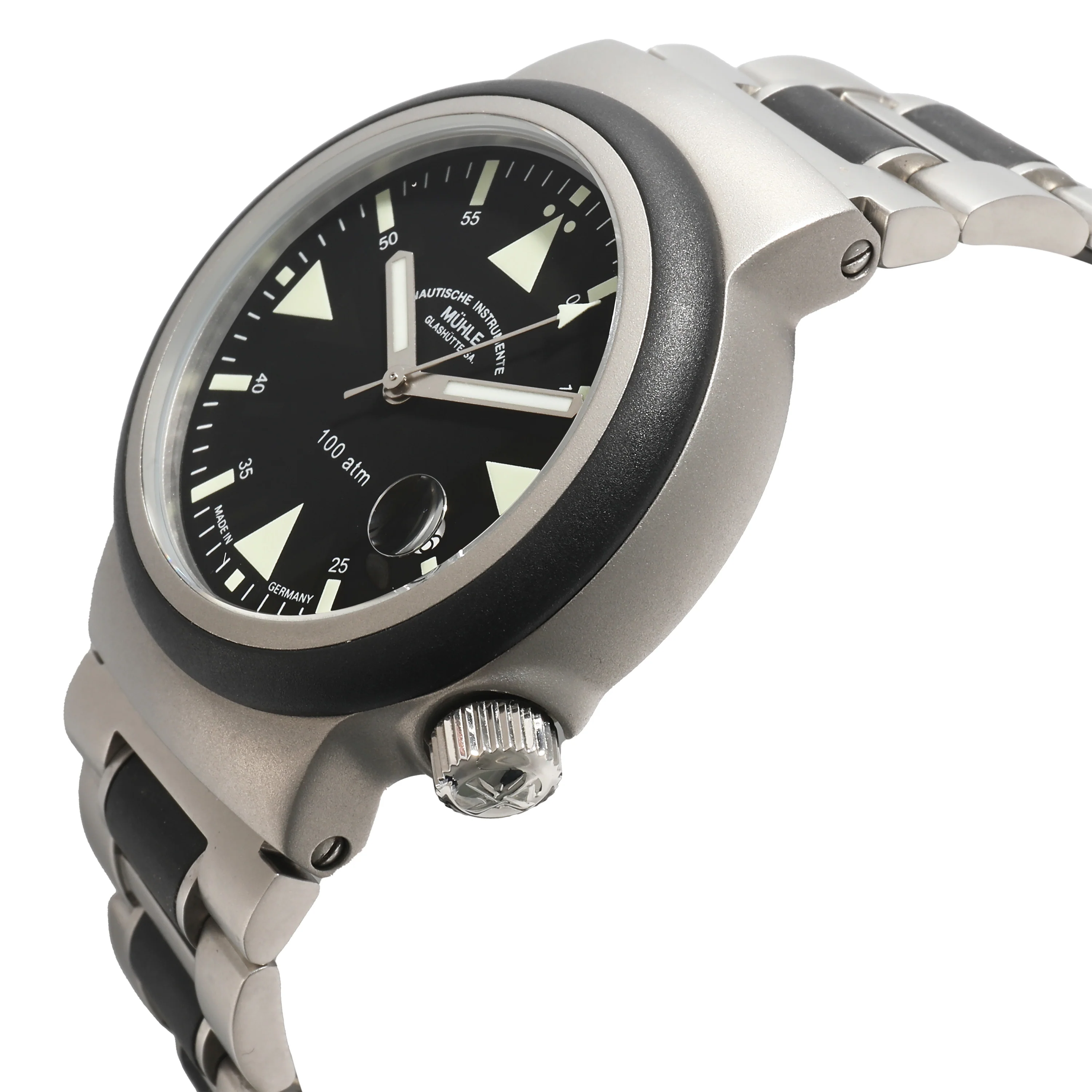 Muhle Glashutte Resue Timer M1-41-03-MB Mens Watch in  Stainless Steel/Rubber - Image 2