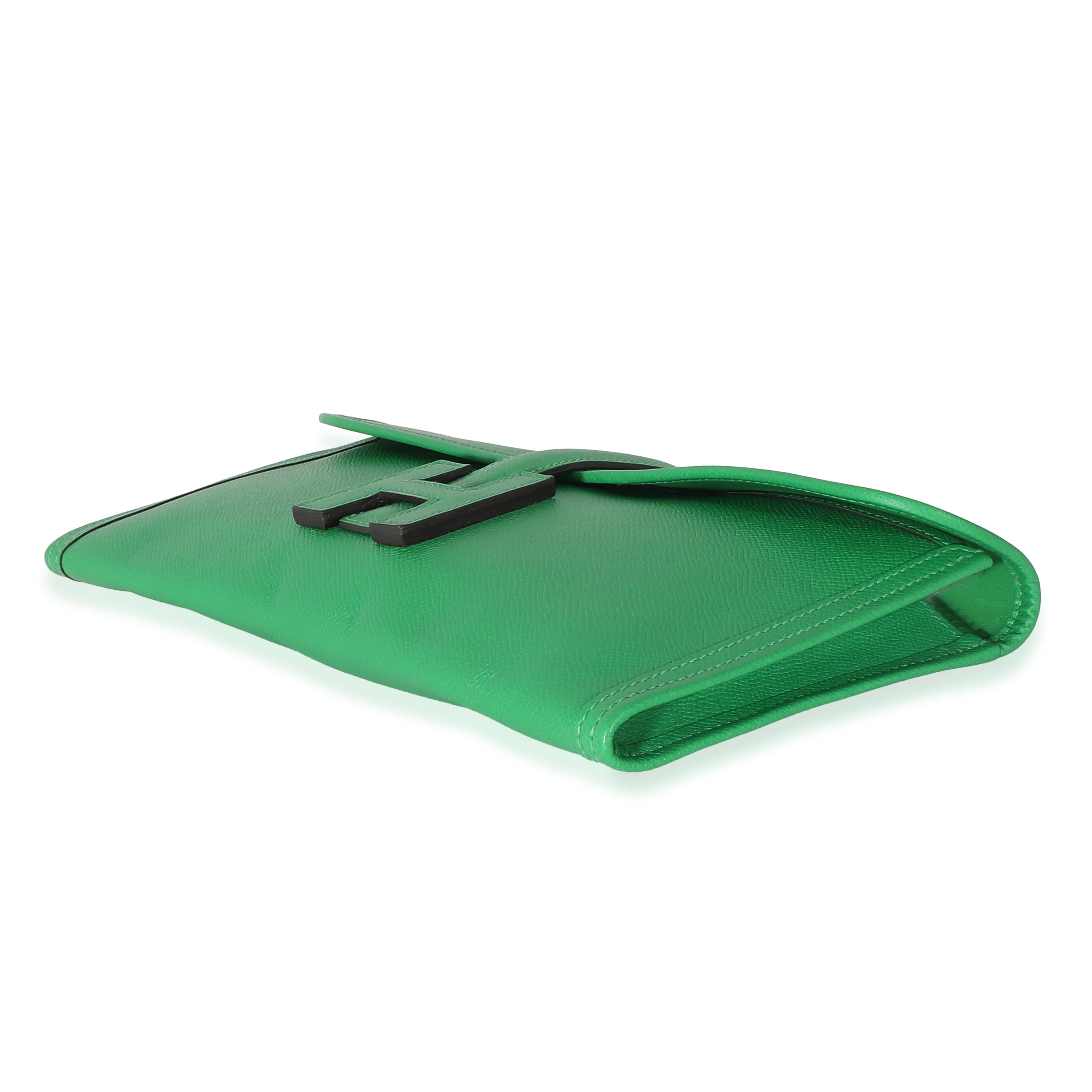 Hermes Epsom Bamboo Elan Jige Clutch 29 - Image 5