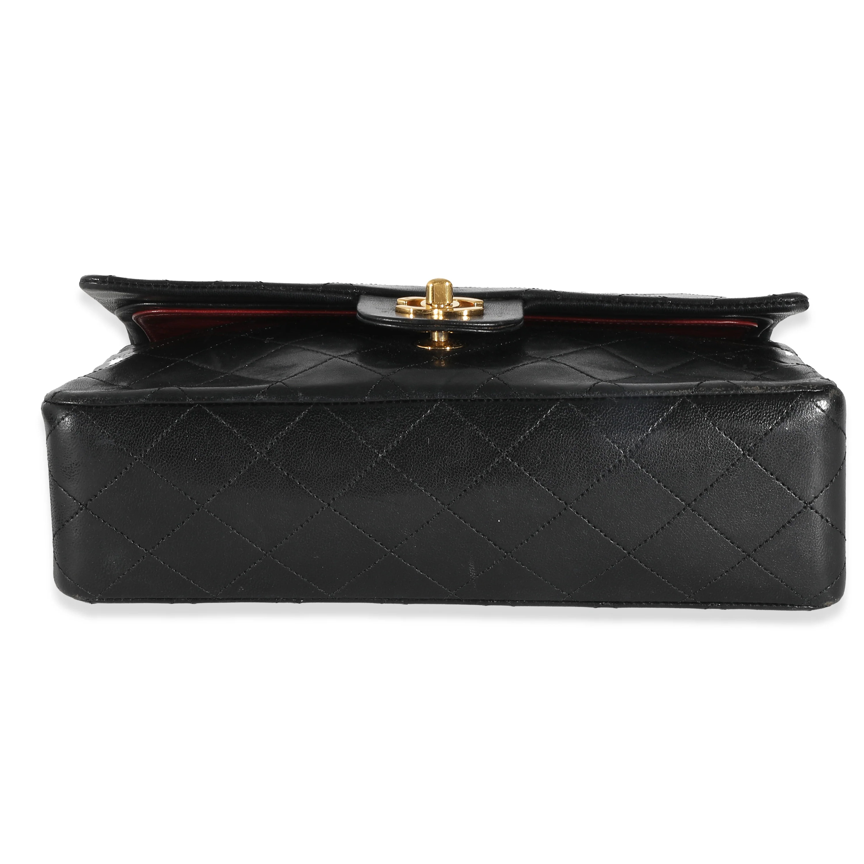 Chanel 24K Black Quilted Lambskin Medium Classic Double Flap Bag - Image 5