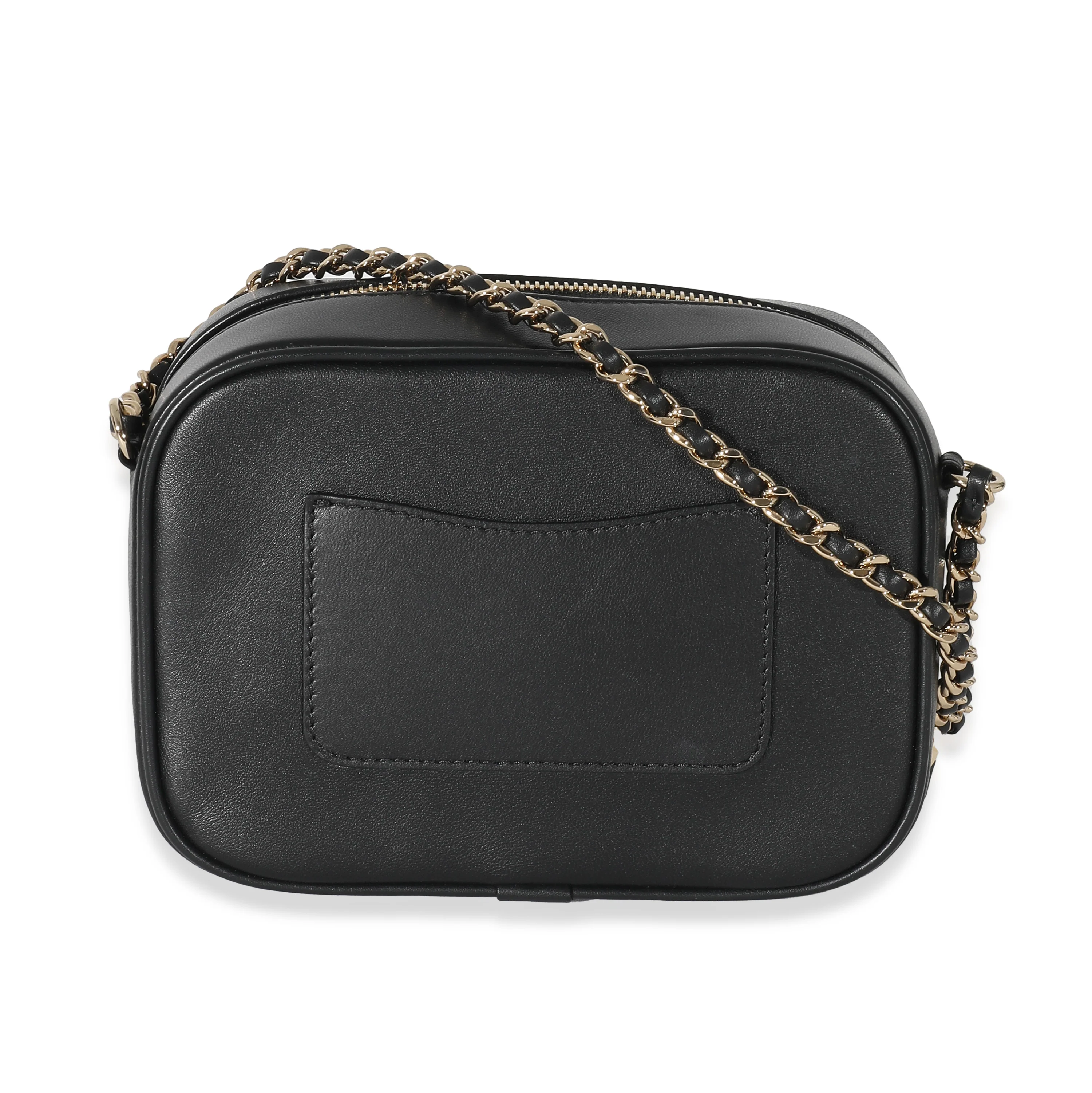 Chanel Black Lambskin CC Mania Camera Bag - Image 4