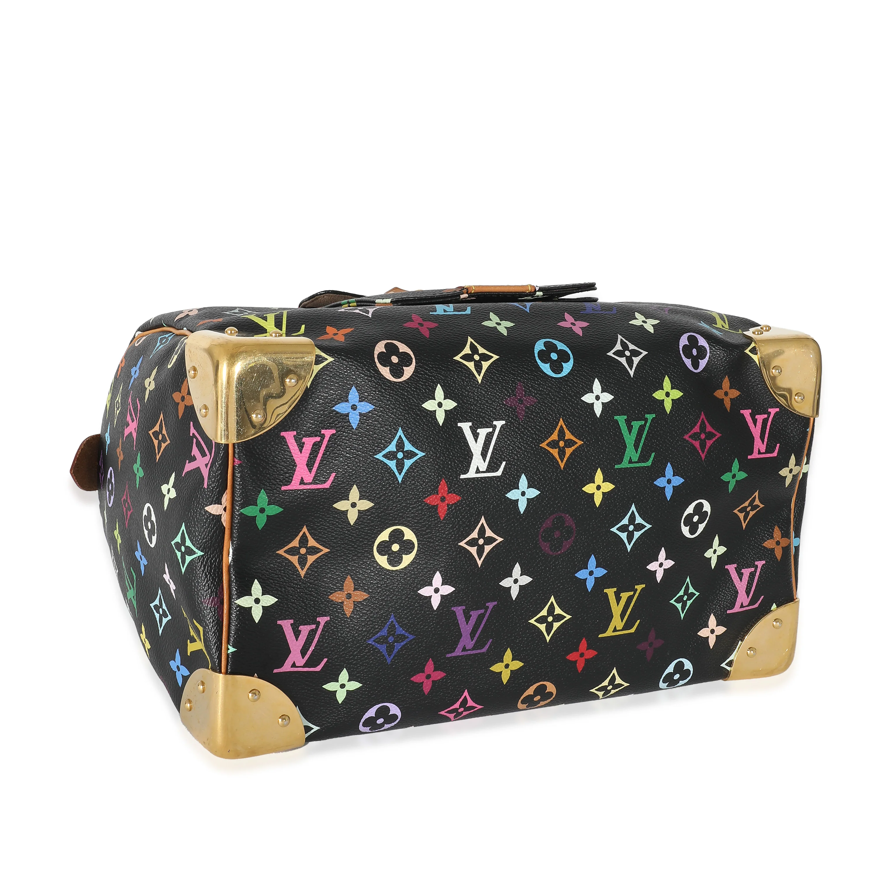 Louis Vuitton x Takashi Murakami Black Monogram Multicolore Canvas Speedy 30 - Image 6