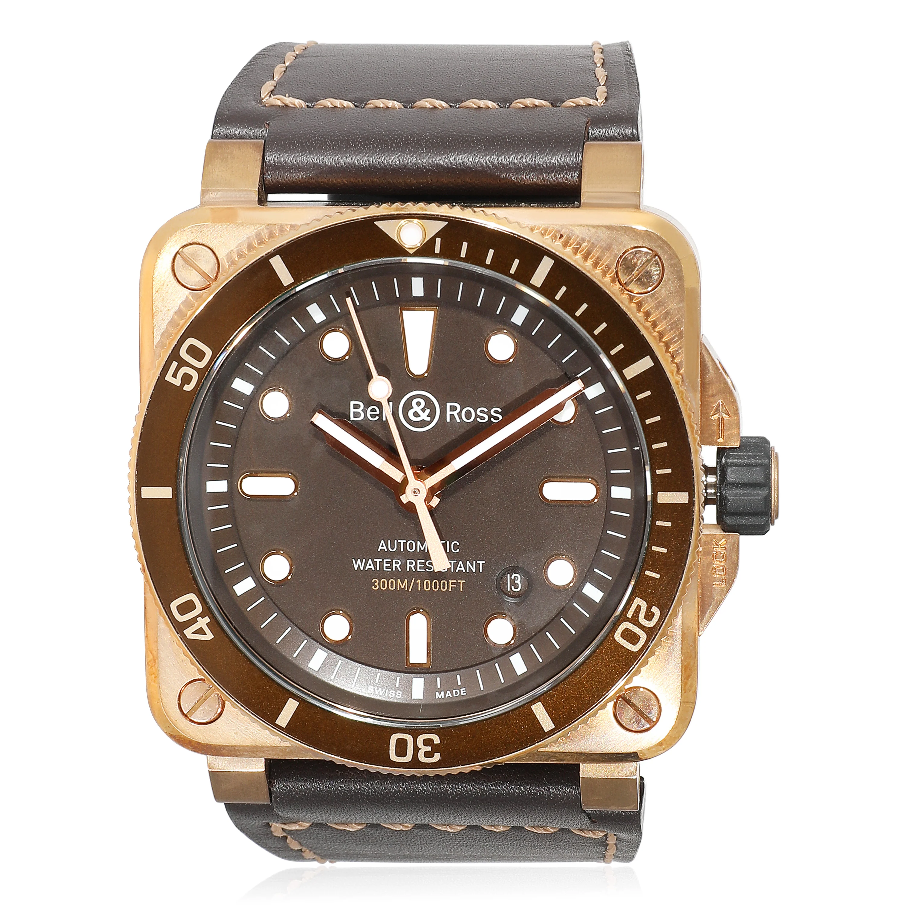 Diver BR03-92-D-BR-BR/SCA Mens Watch in  Bronze - Image 6