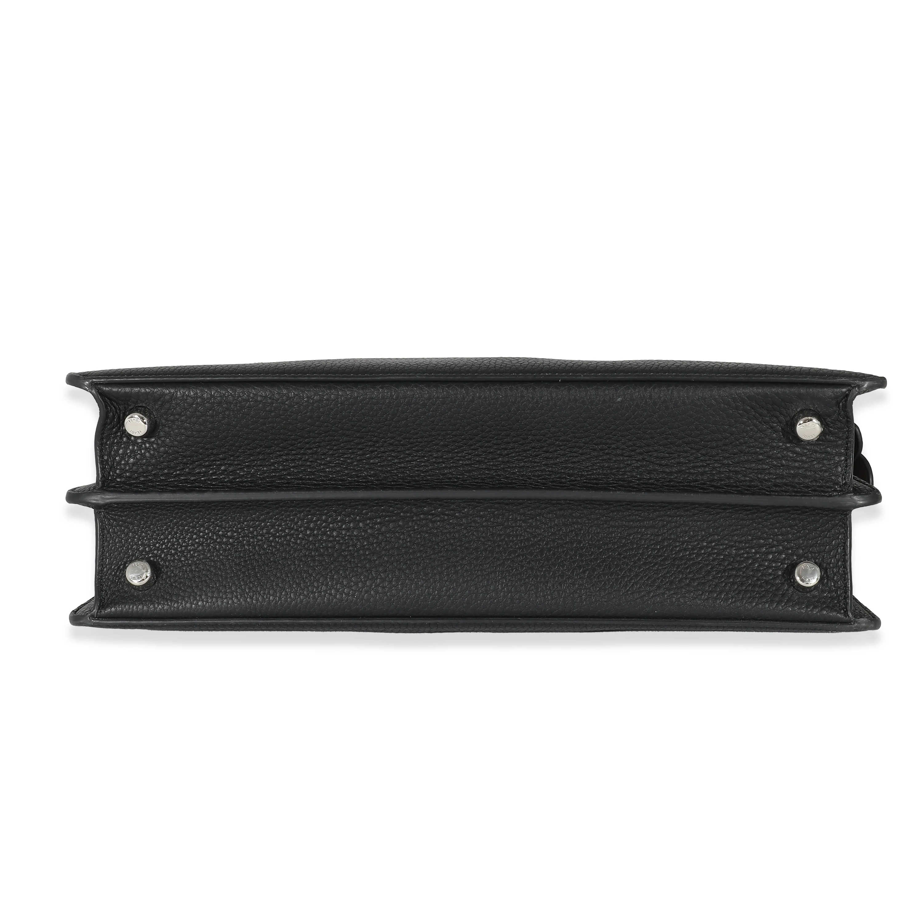 Fendi Black Cuoio Romano Leather Medium Iseeu Peekaboo - Image 6