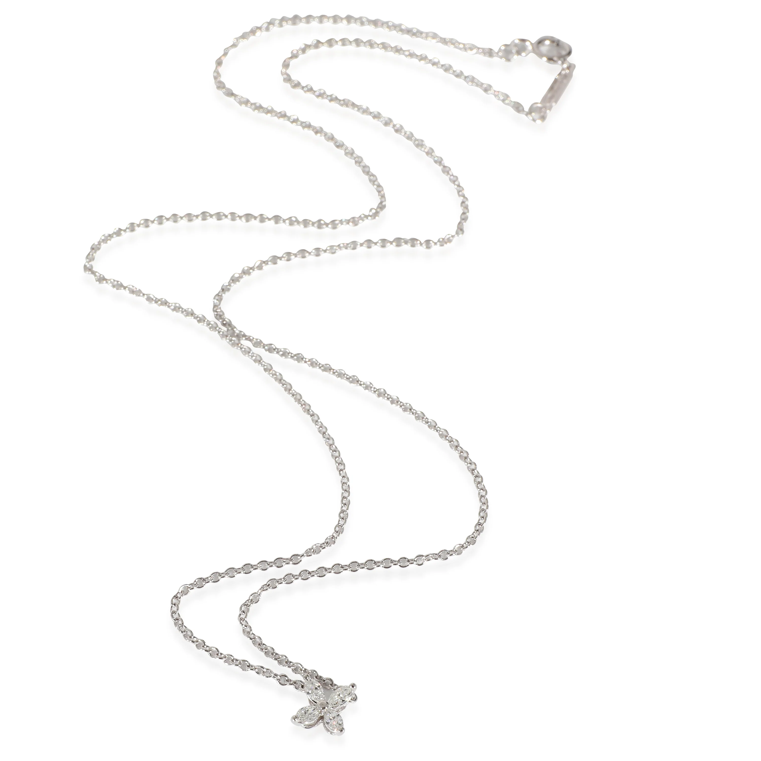 Tiffany & Co. Victoria Mini Pendant in Platinum 0.16 CTW - Image 2