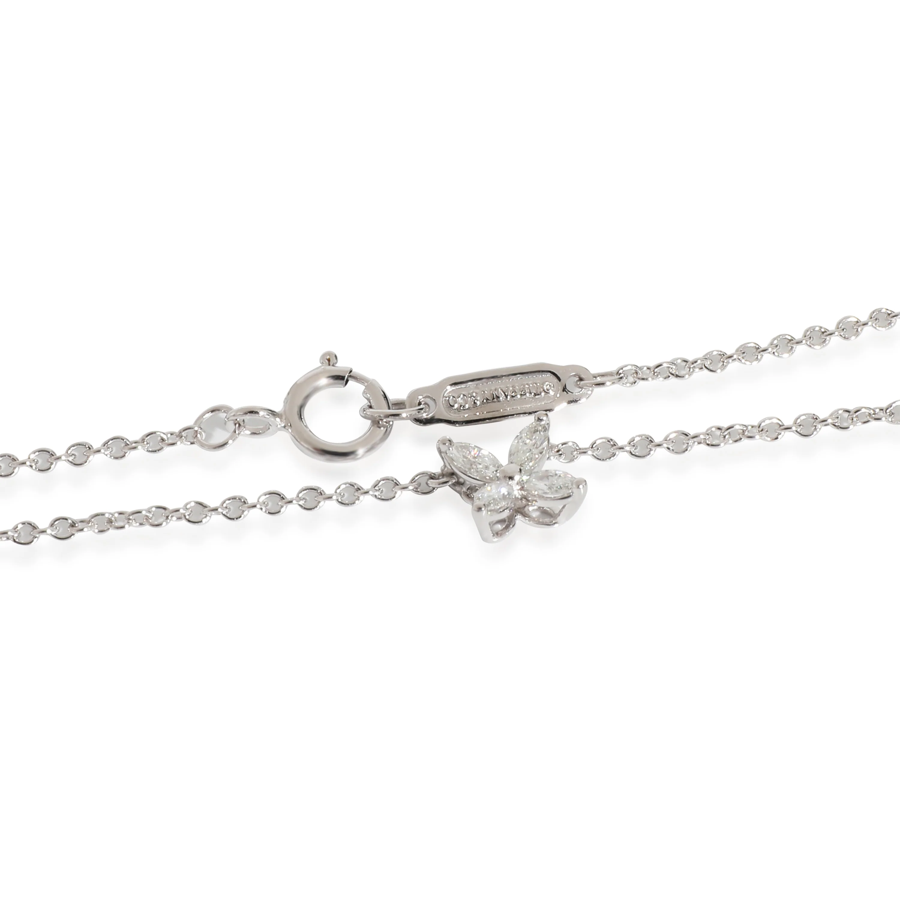 Tiffany & Co. Victoria Mini Pendant in Platinum 0.16 CTW - Image 3