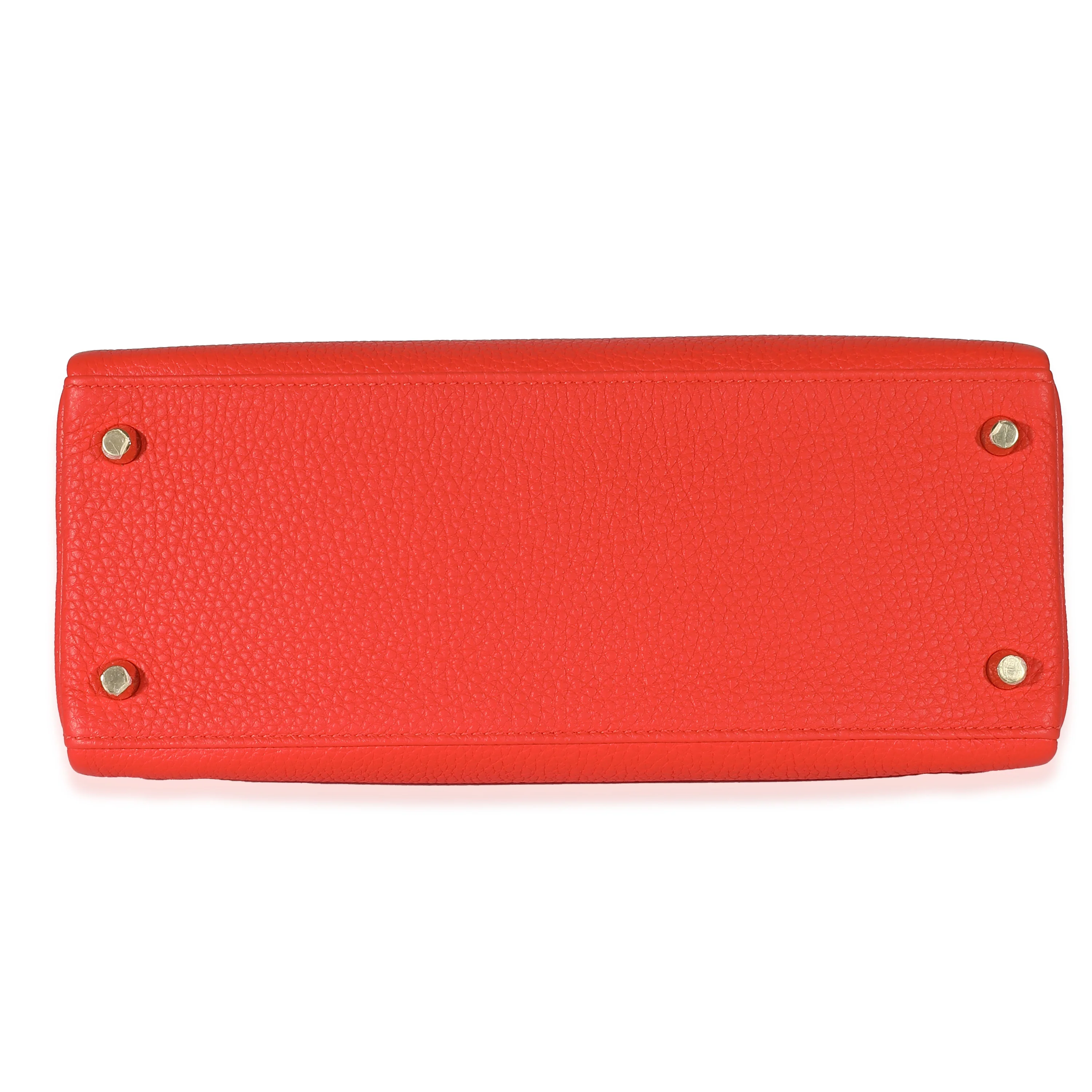 Hermès Togo Capucines Kelly 28 GHW - Image 5