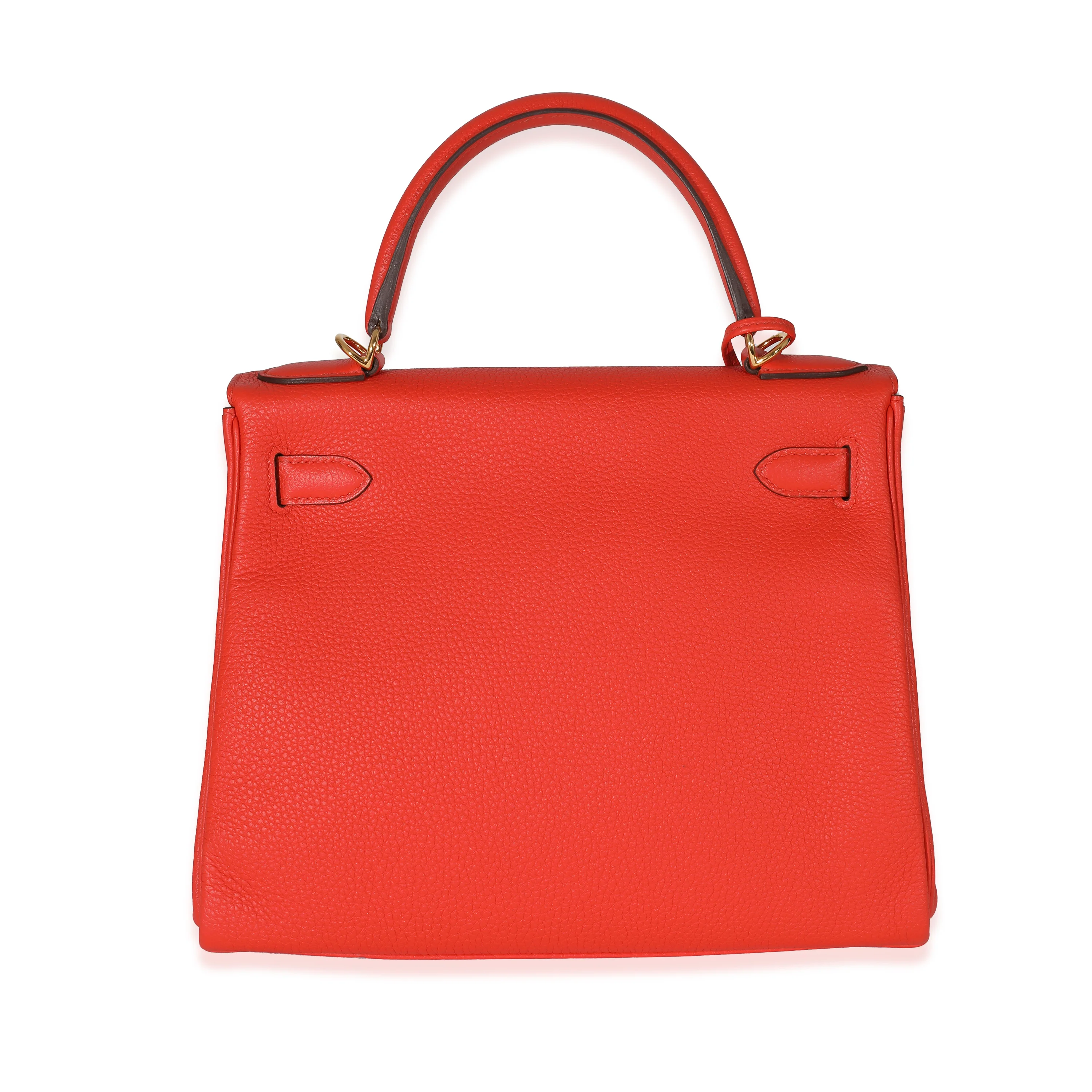 Hermès Togo Capucines Kelly 28 GHW - Image 6
