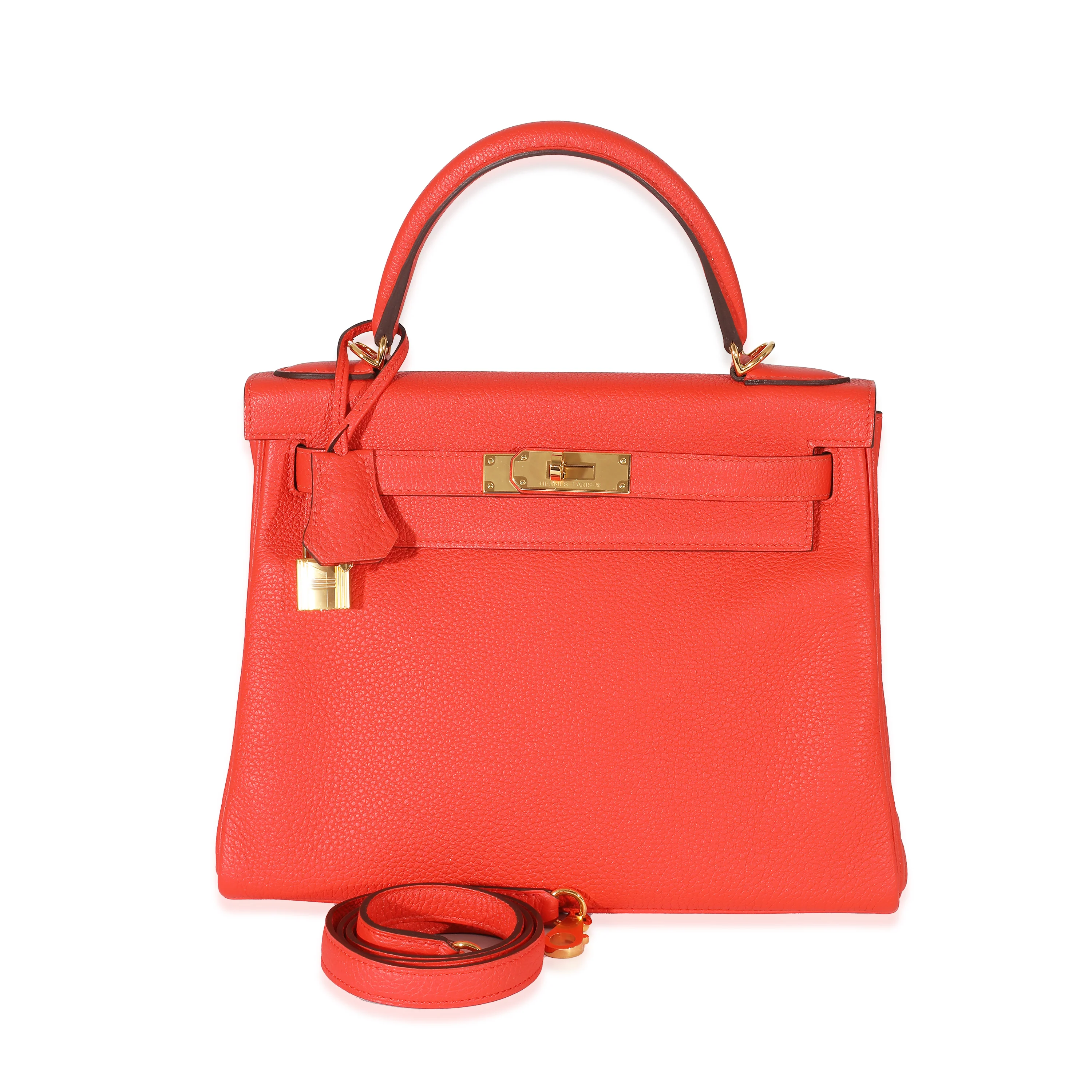 Hermès Togo Capucines Kelly 28 GHW - Image 8