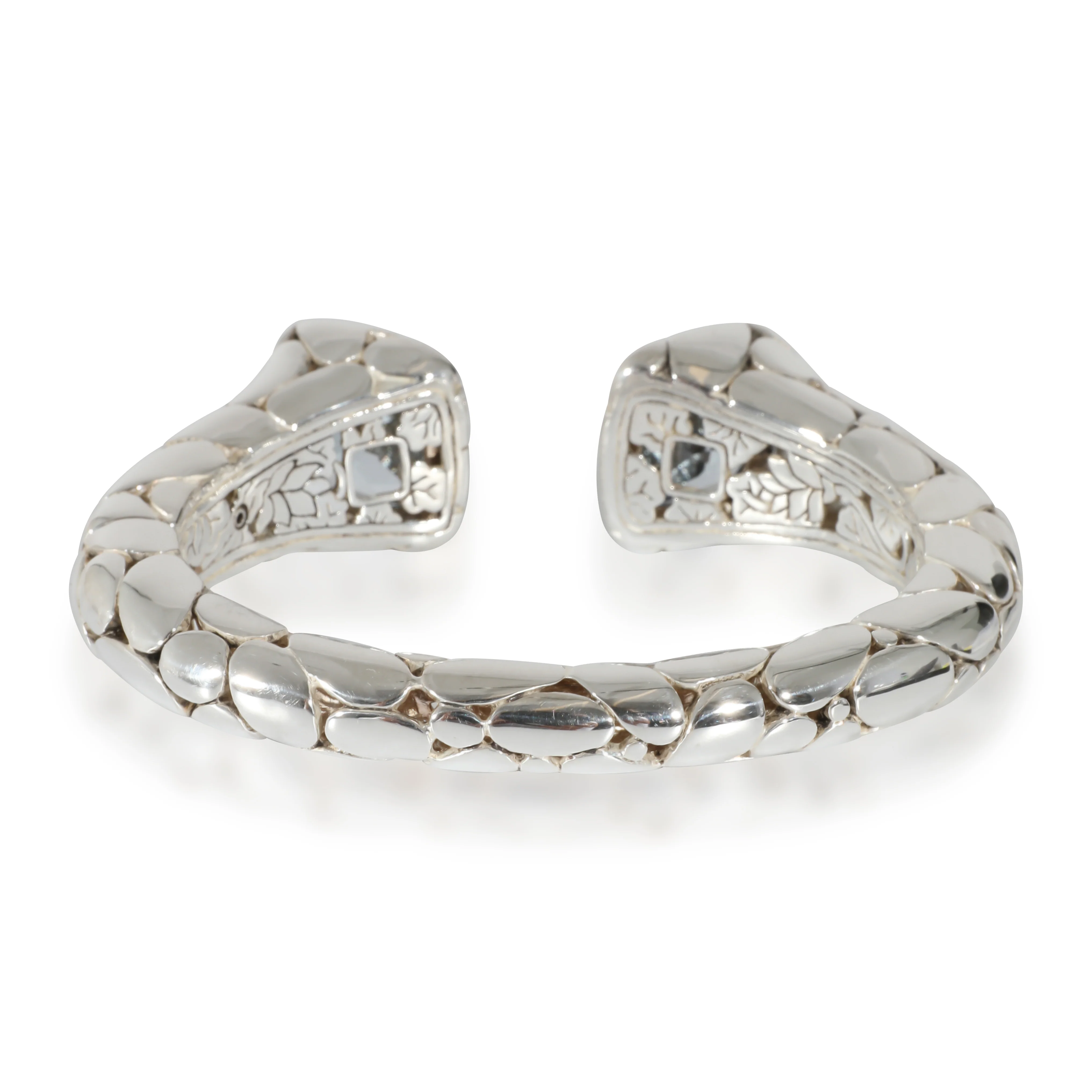 Coated Topaz Batu Kali Hinged Cuff in Sterling Silver - Image 3