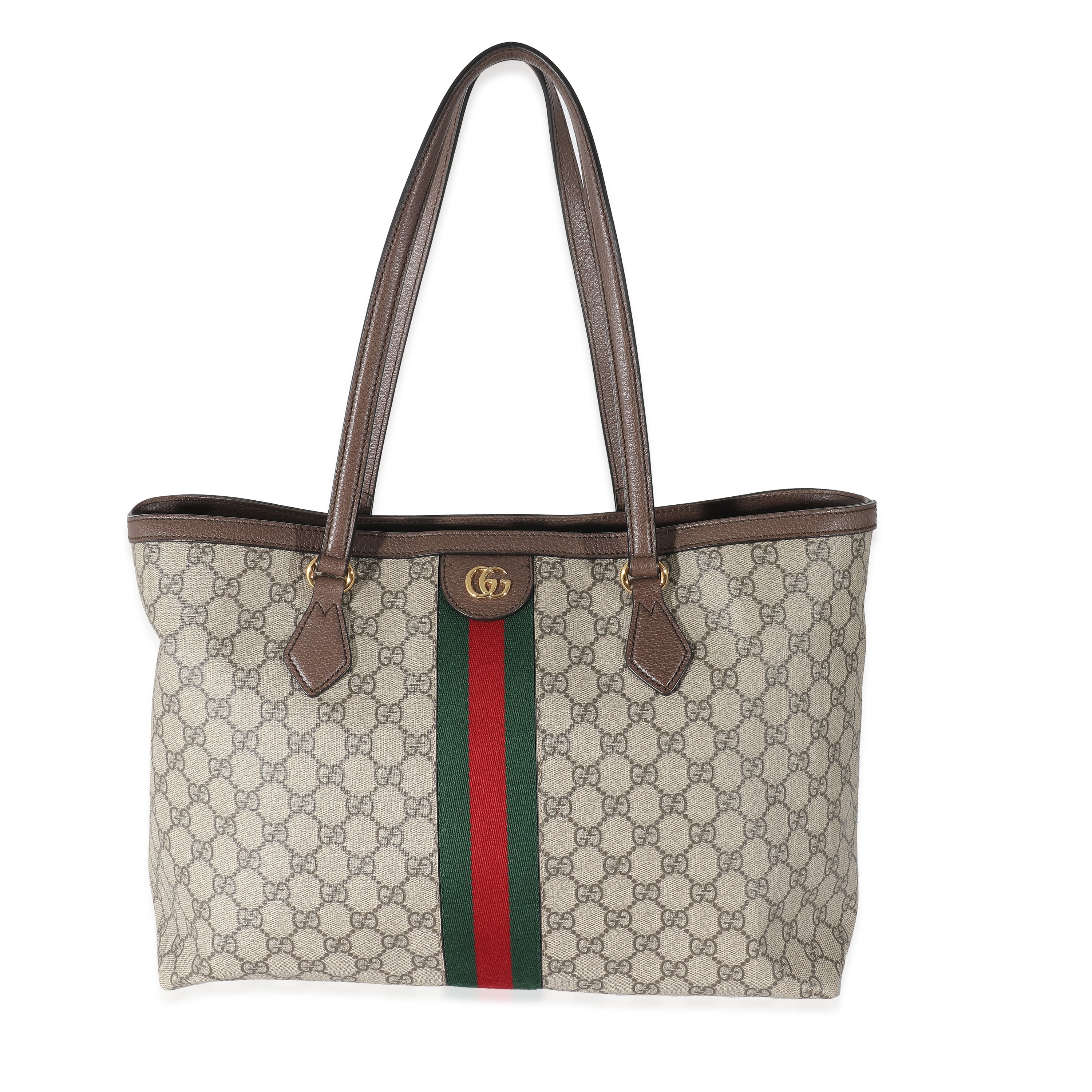 Gucci Beige GG Supreme Medium Ophidia Tote