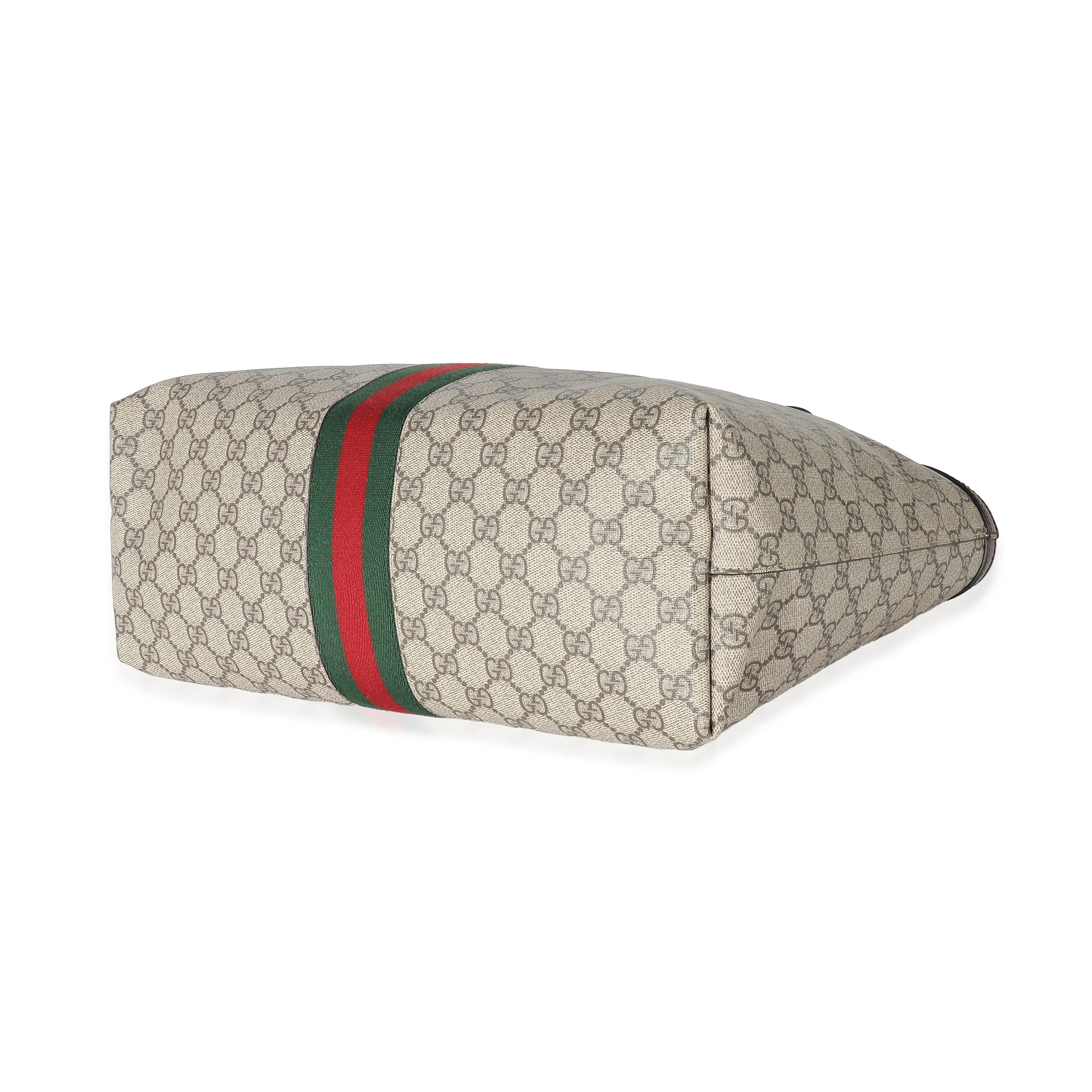 Gucci Beige GG Supreme Medium Ophidia Tote - Image 4