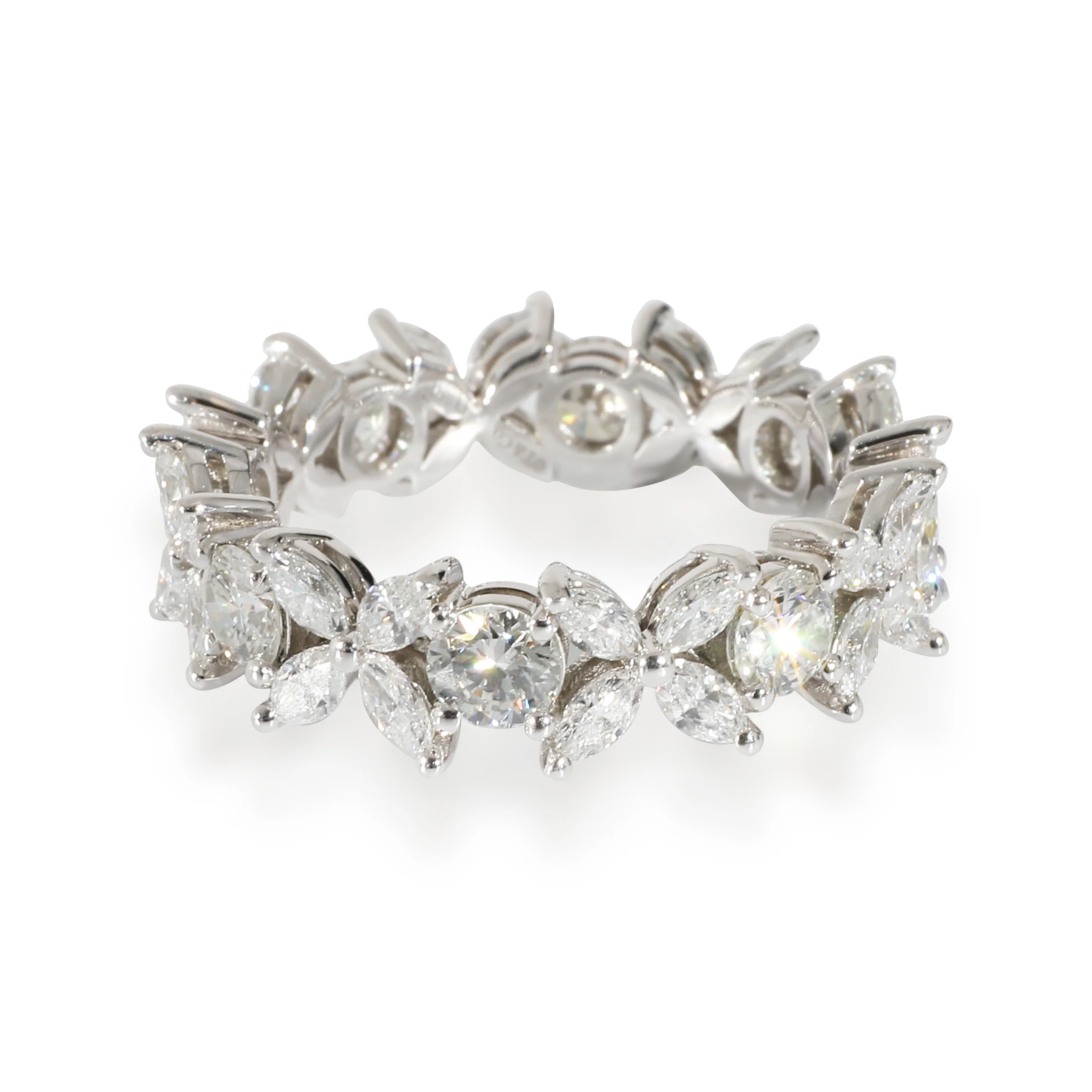 Tiffany & Co. Victoria Diamond Eternity Ring in Platinum 1.75 CTW - Image 2
