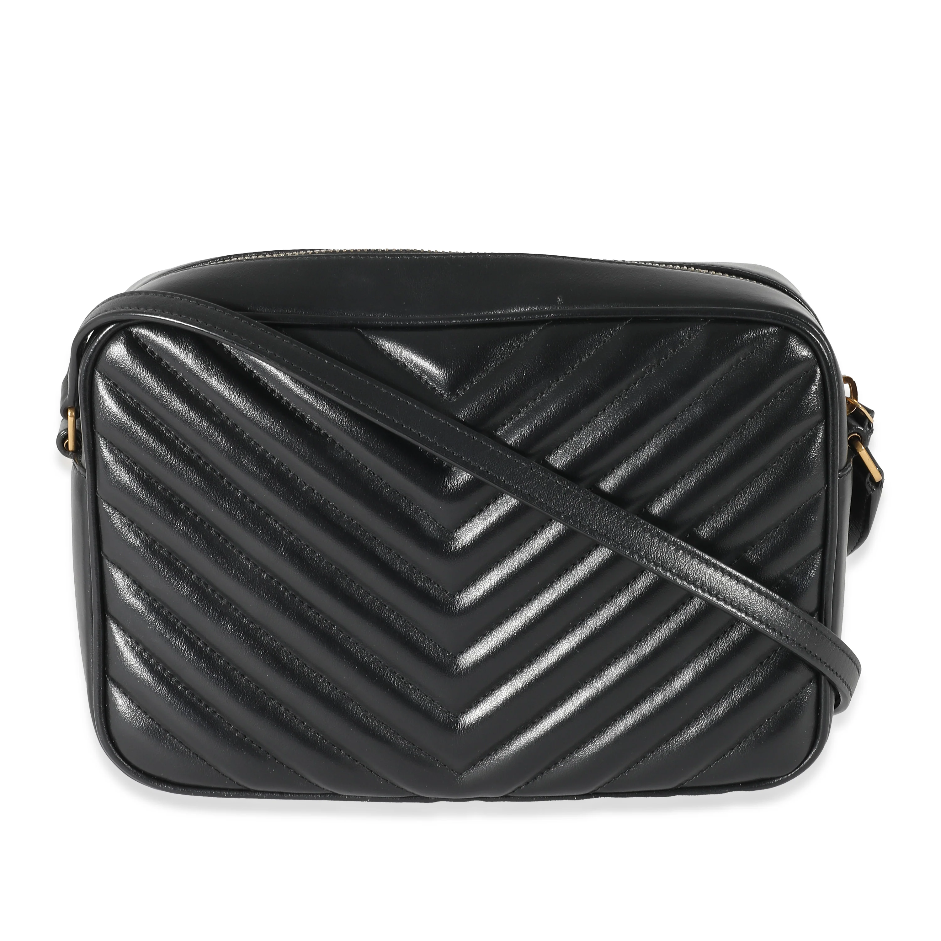 Saint Laurent Black Leather Lou Camera Bag - Image 4