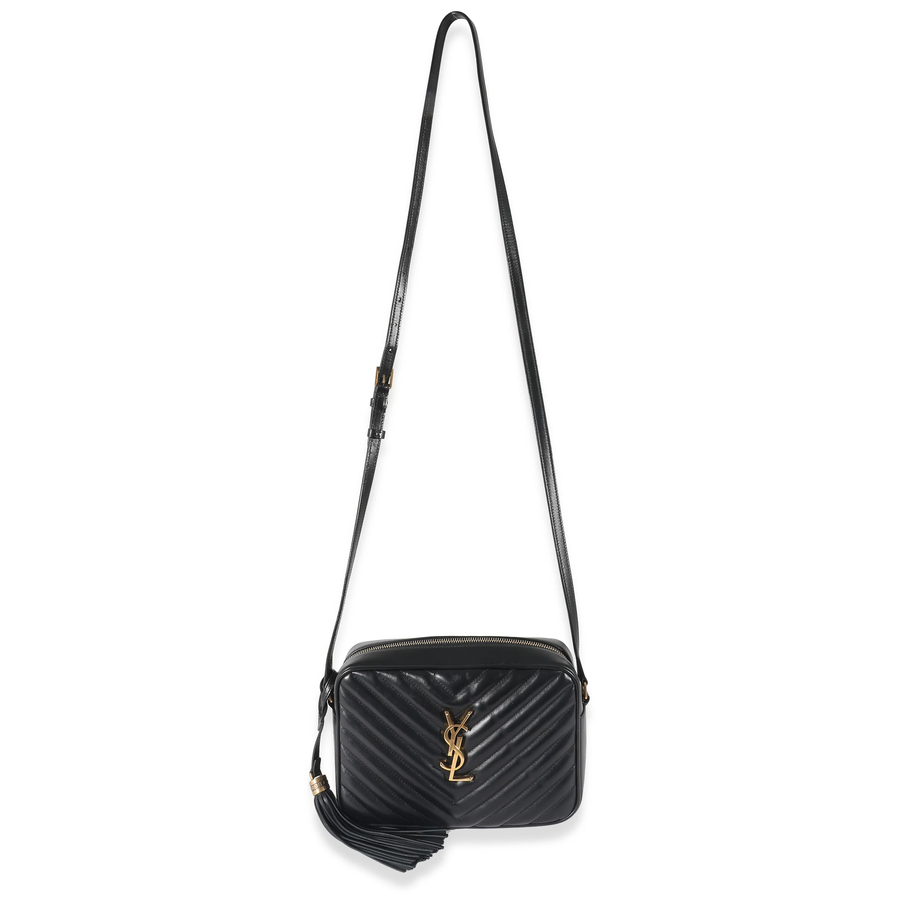 Saint Laurent Black Leather Lou Camera Bag - Image 7