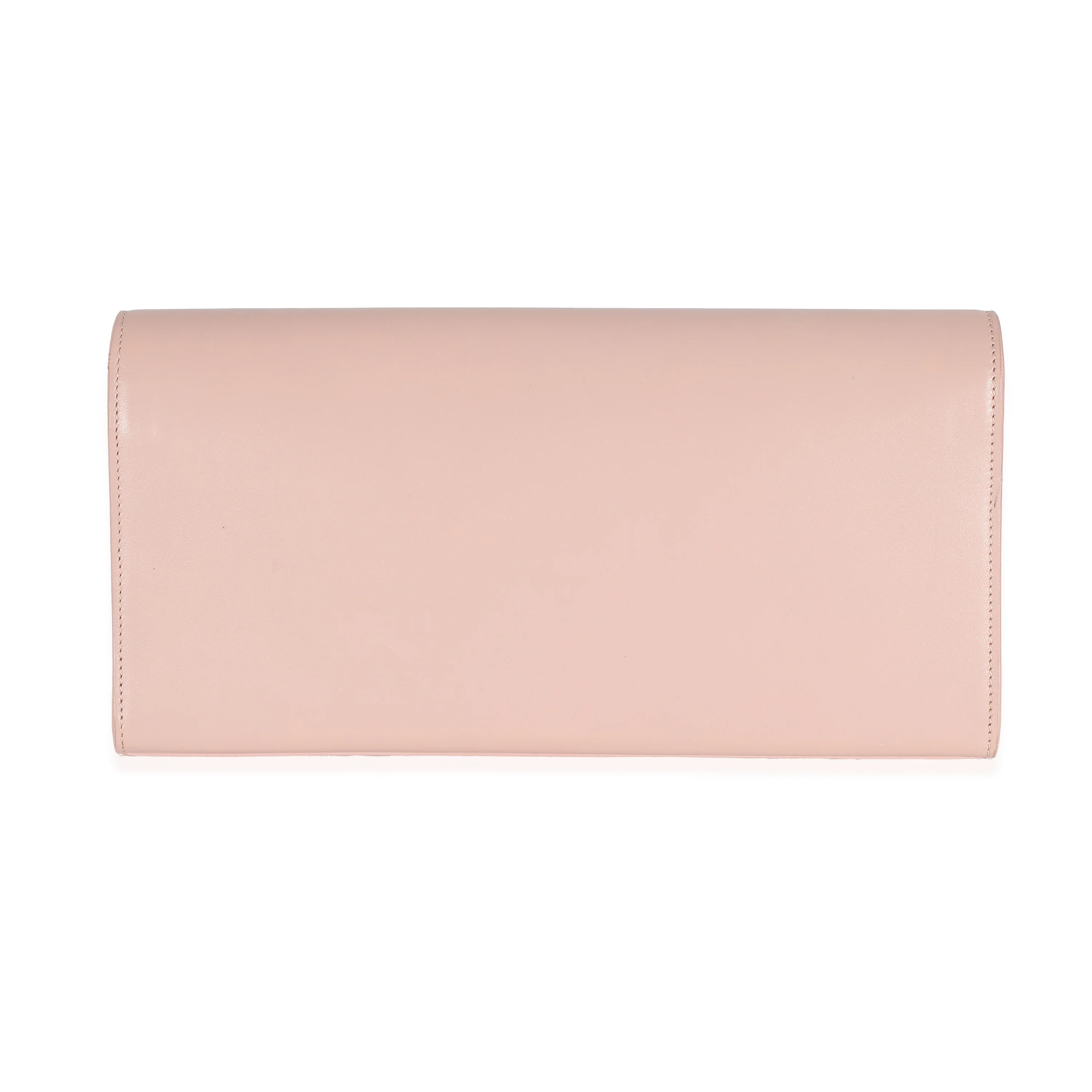 Saint Laurent Pink Smooth Calfskin Cassandre Tassel Clutch - Image 4