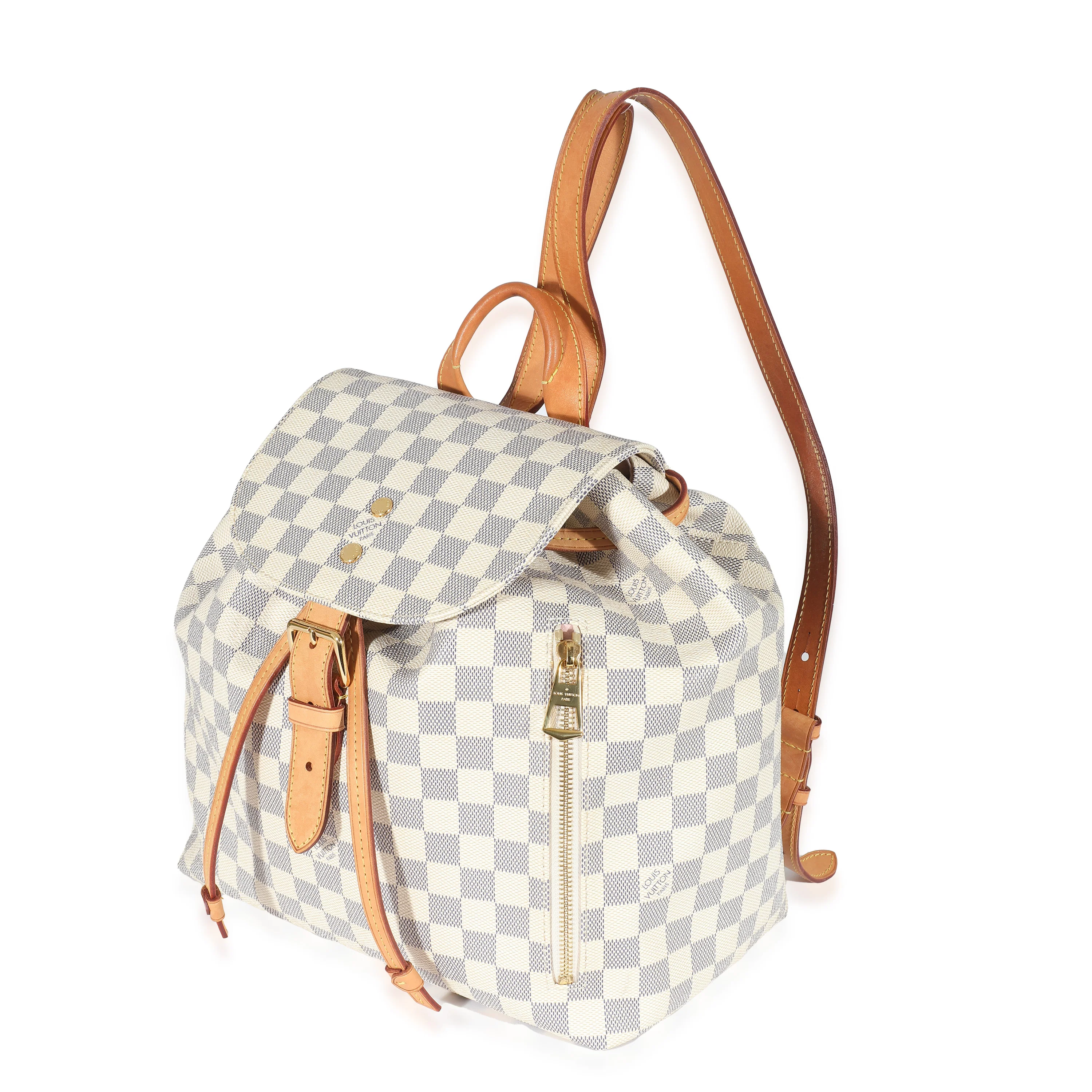 Louis Vuitton Damier Azur Canvas Sperone Backpack - Image 2