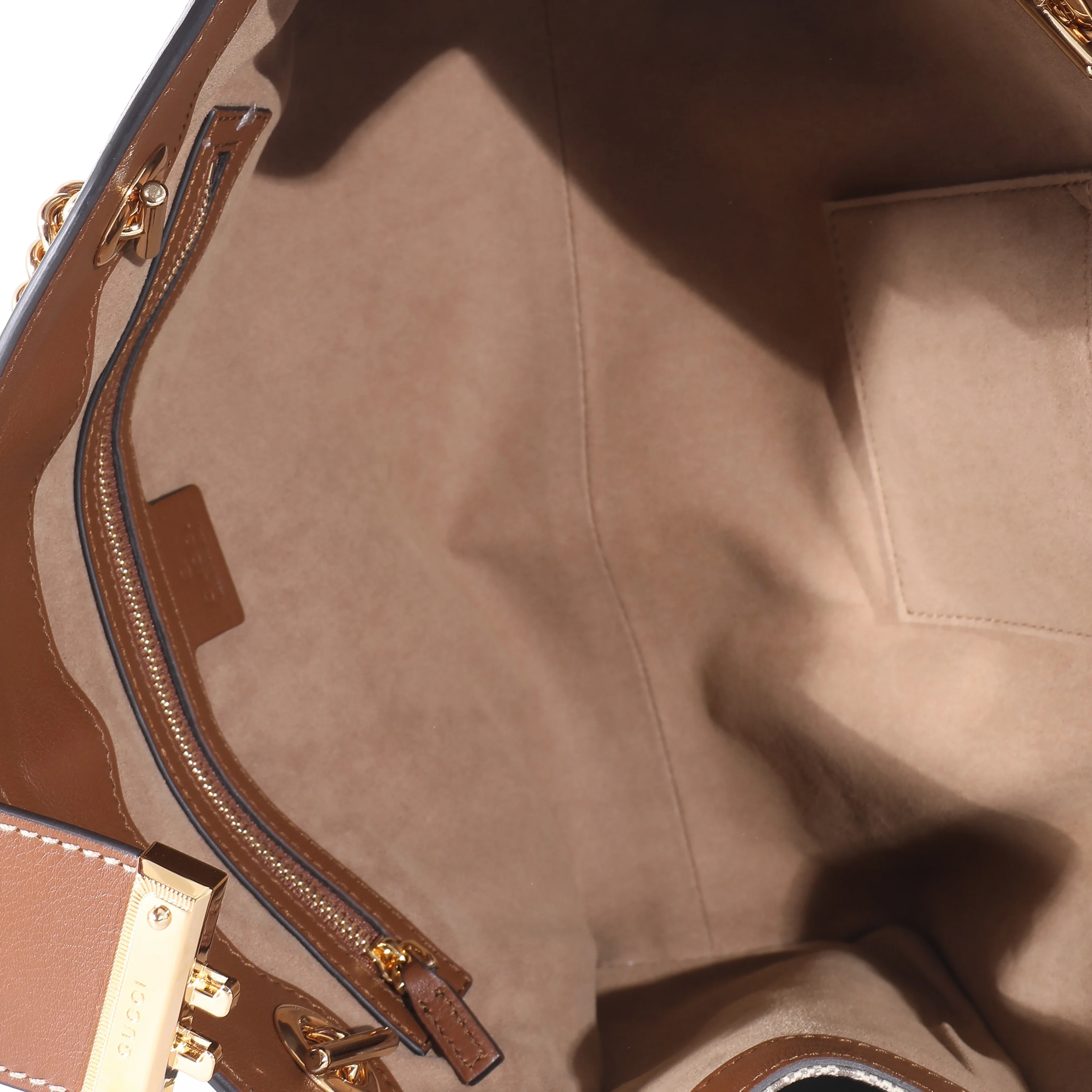 Gucci Beige GG Supreme Medium Padlock Tote - Image 7