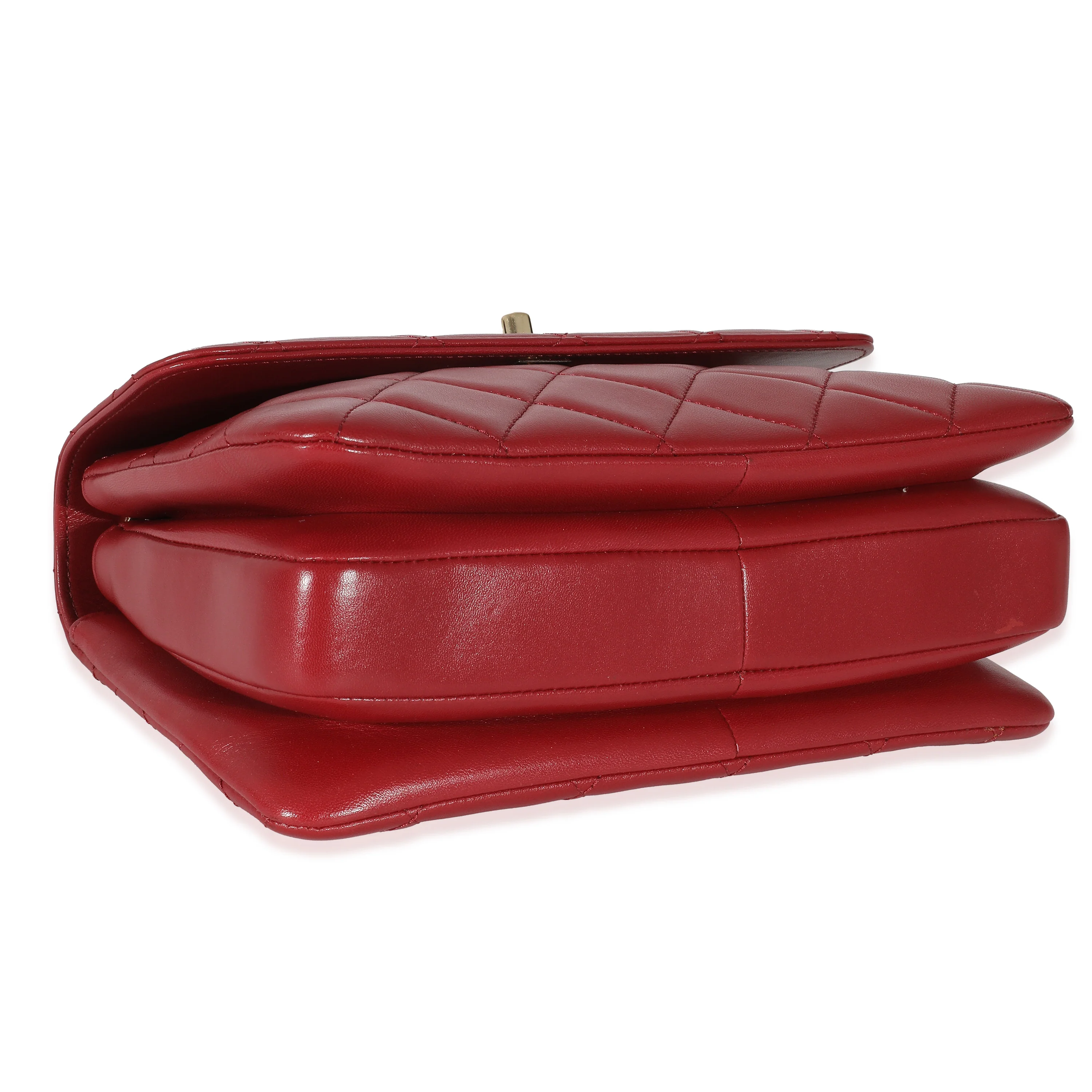 Chanel Burgandy Quilted Lambskin Small Trendy Flap Bag - Image 3