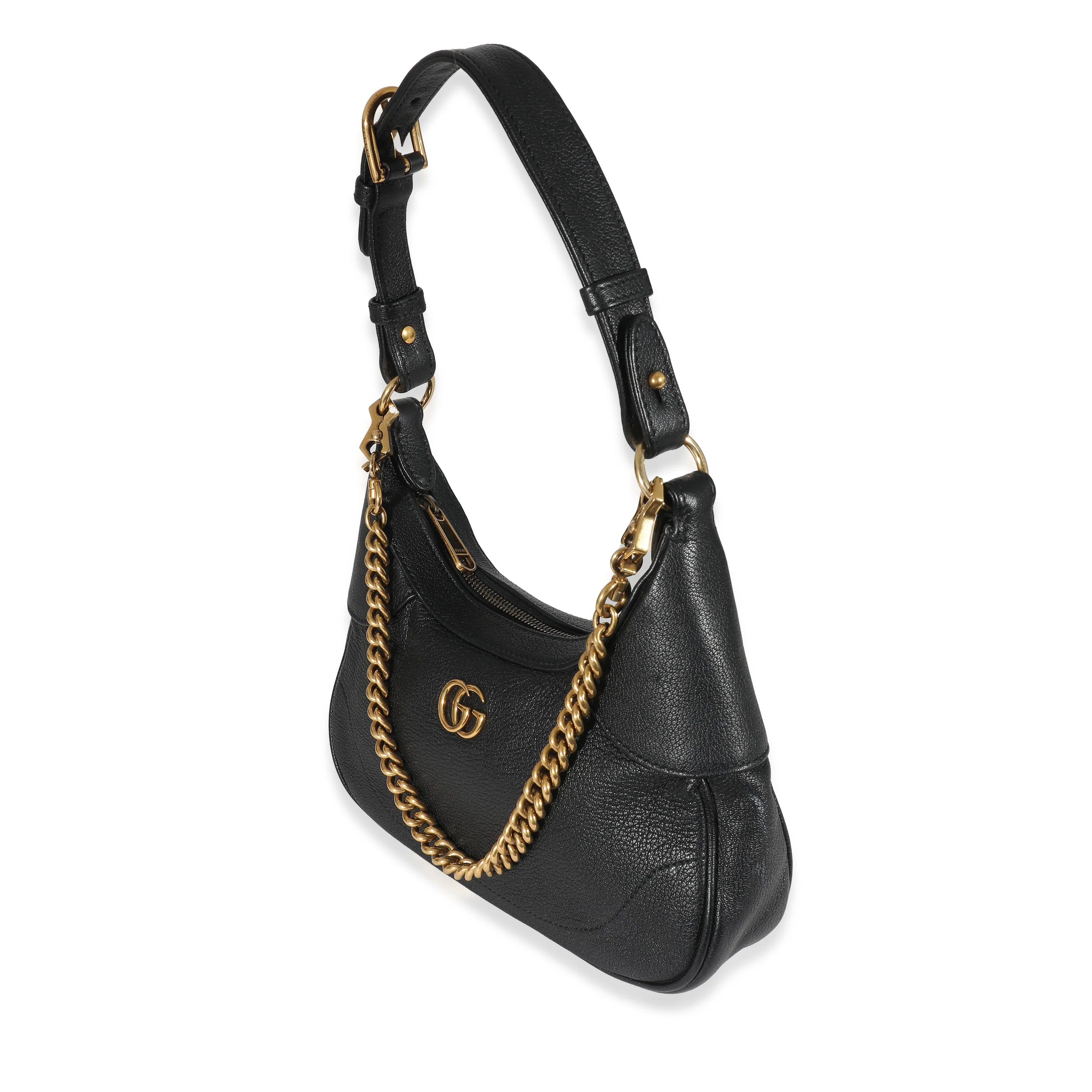 Gucci Black Goatskin Small Aphrodite Shoulder Bag - Image 2