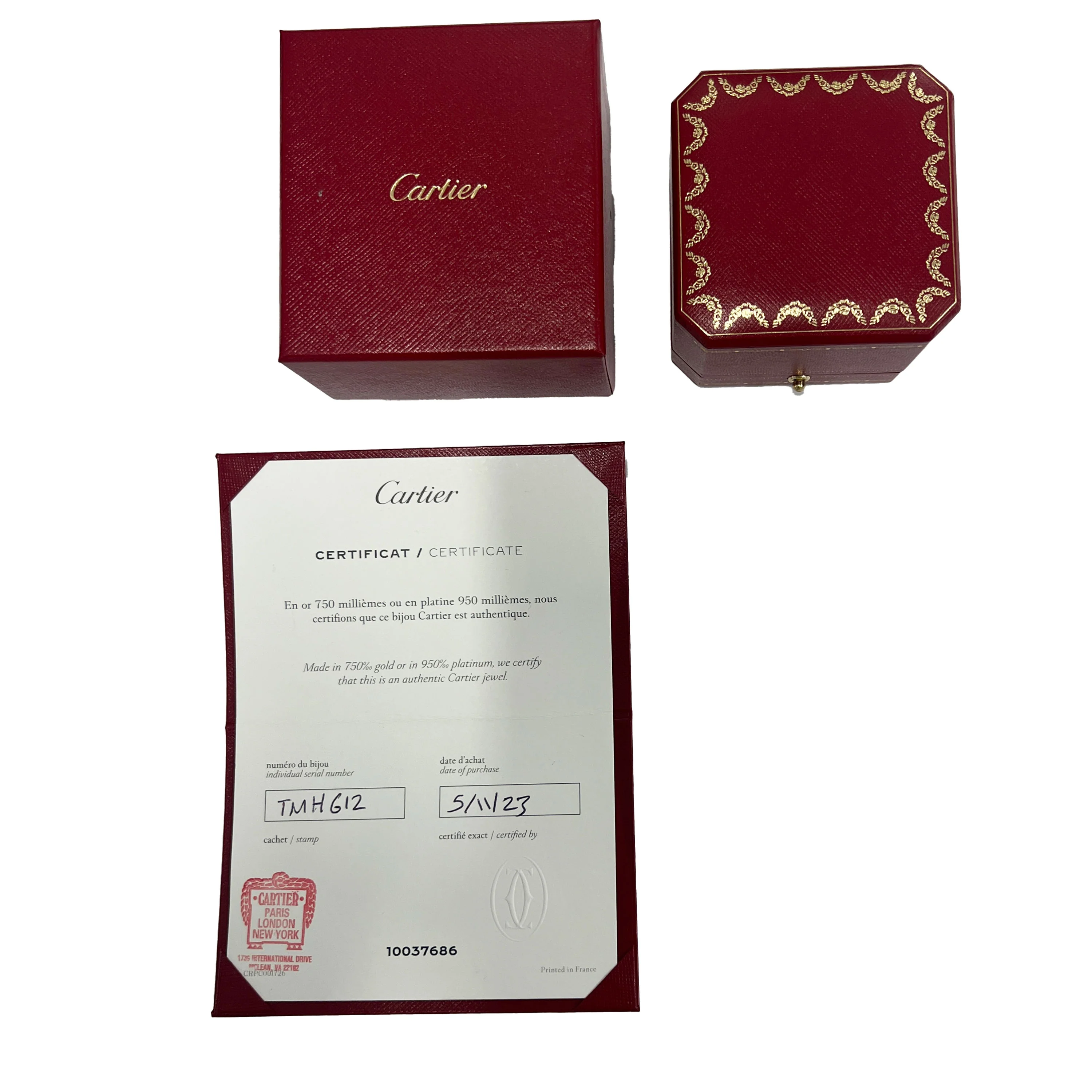Cartier DAmour 5mm Wedding Band in Platinum - Image 4