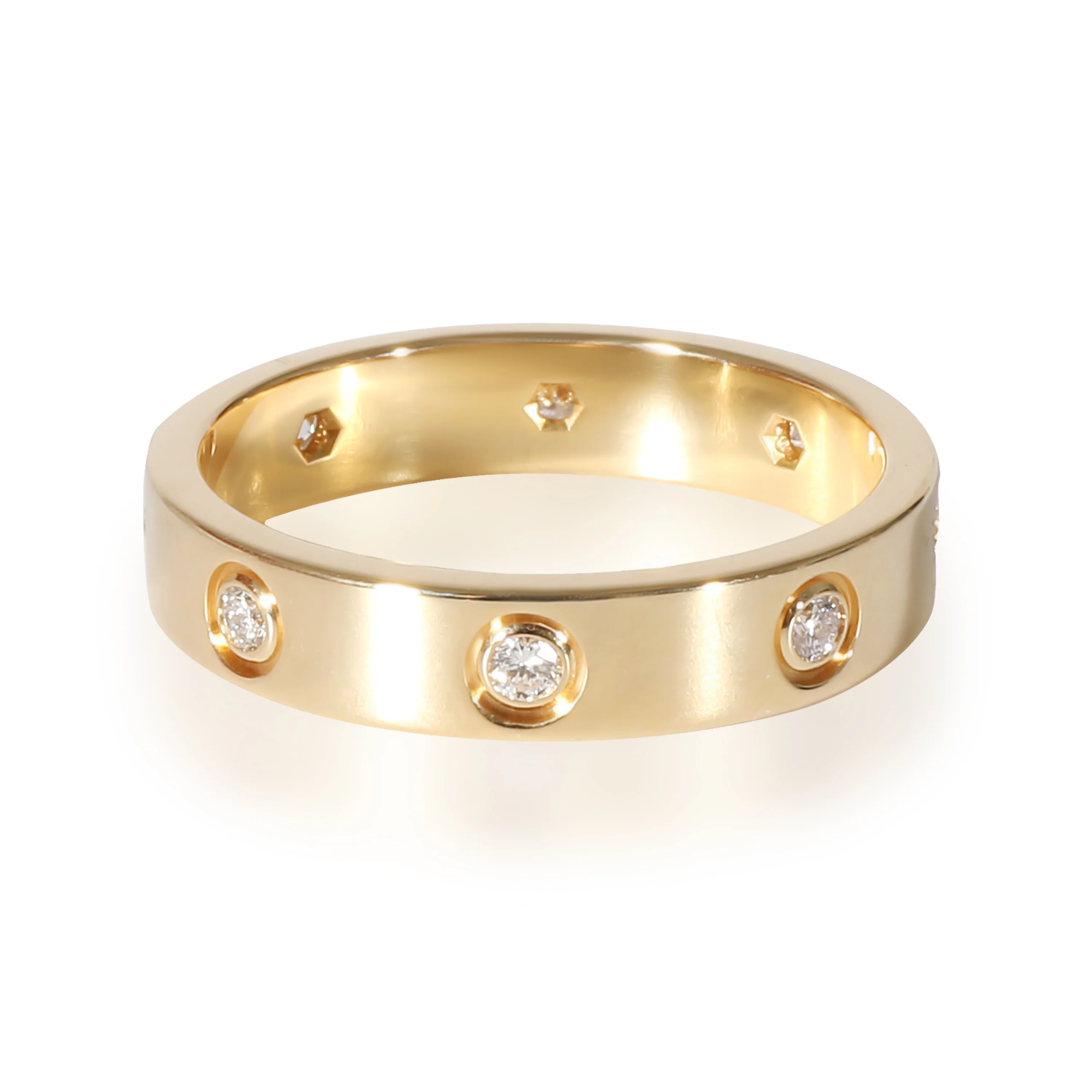 Cartier Love Diamond Wedding Band in 18k Yellow Gold 0.19 CTW - Image 2
