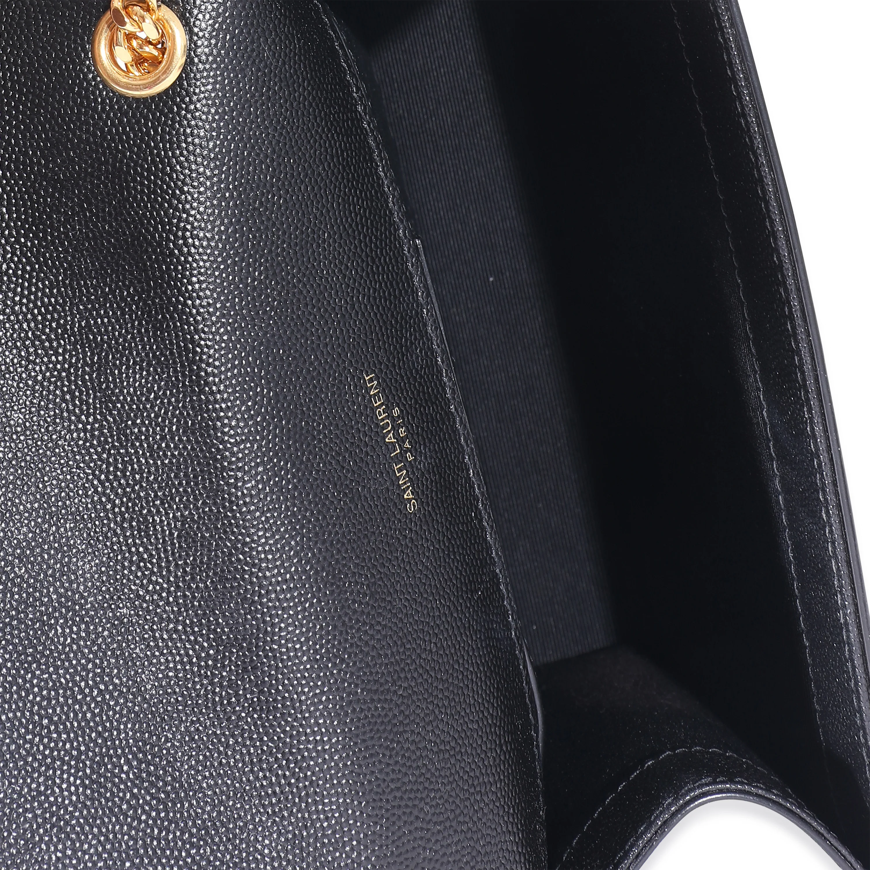 Saint Laurent Black Grain De Poudre Small Monogram Kate Bag - Image 8