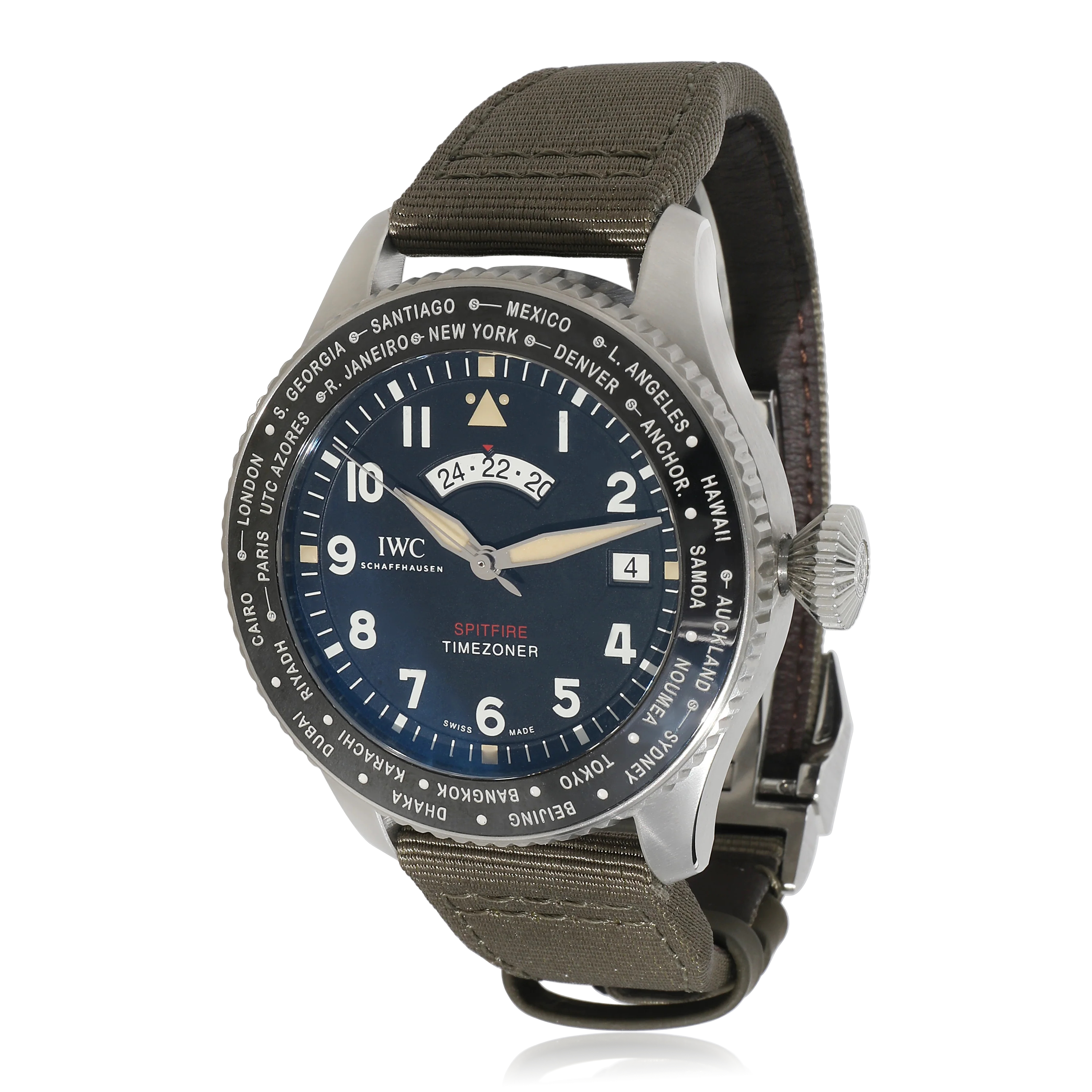 IWC Timezoner Spitfire Edition The Longest Flight IW395501 Mens Watch in  Sta