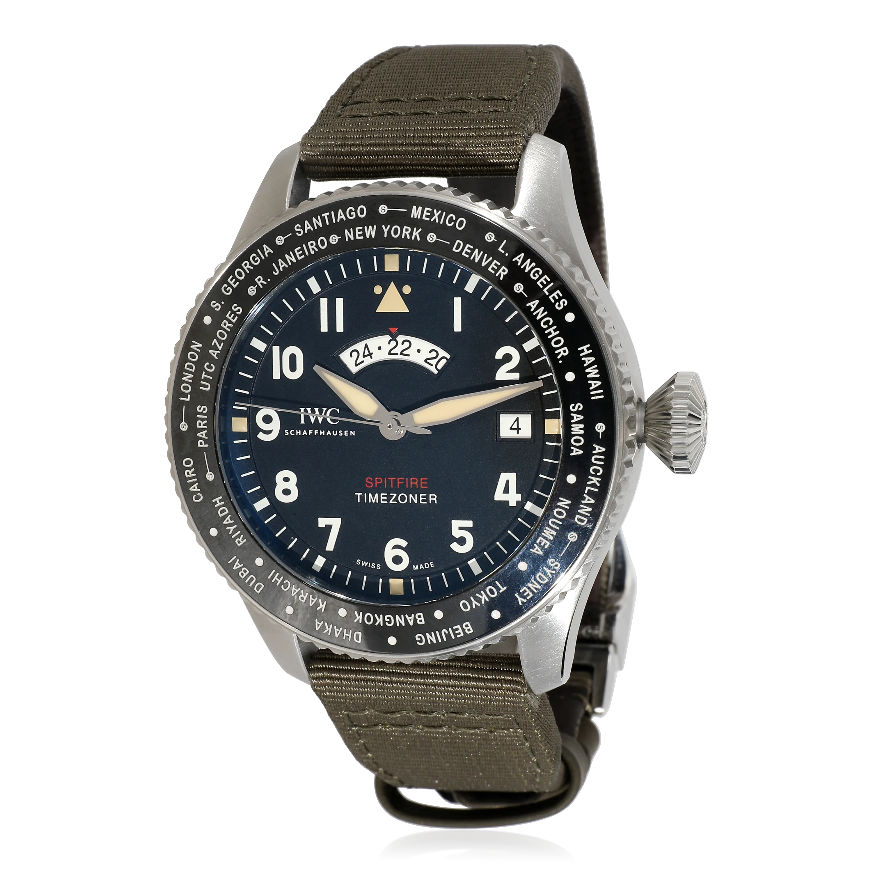 IWC Timezoner Spitfire Edition The Longest Flight IW395501 Mens Watch in  Sta - Image 2