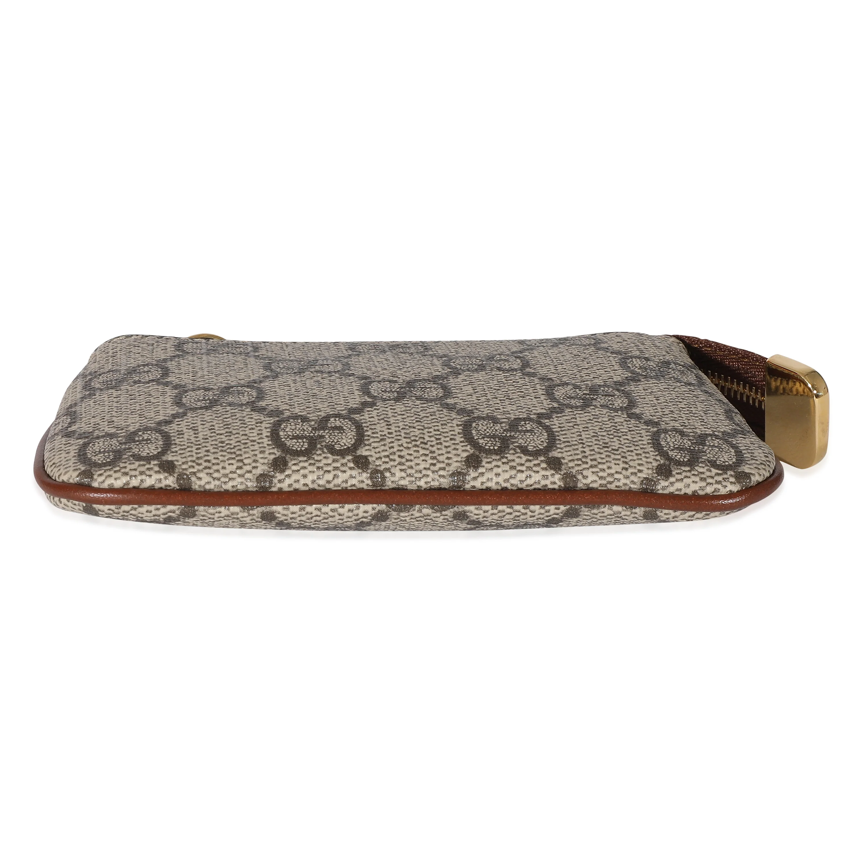 Gucci Beige GG Supreme Key Pouch - Image 5
