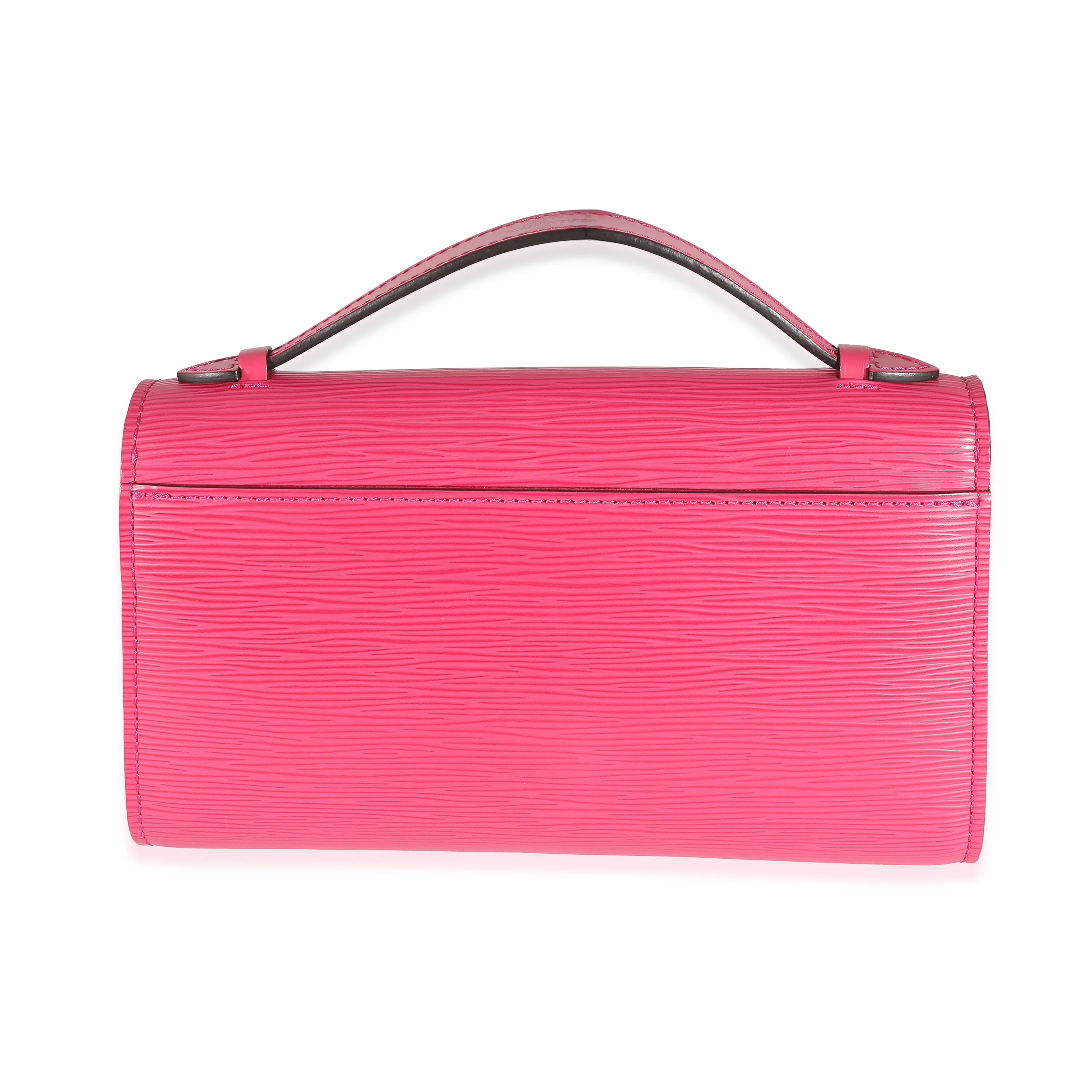Louis Vuitton Hot Pink Epi Clery Pochette - Image 3