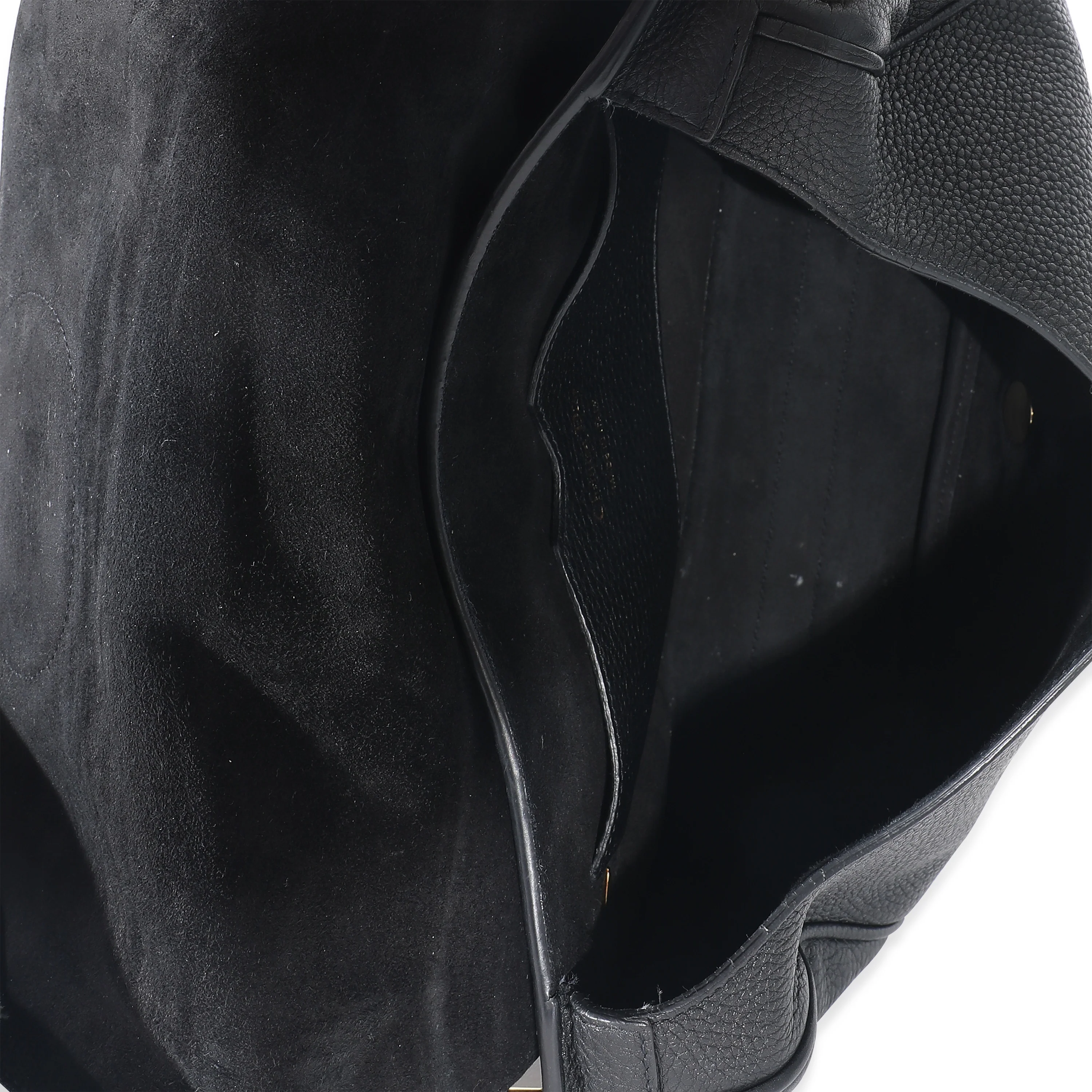 Christian Dior Black Grained Calfskin Large Bobby Flap Bag - Image 8
